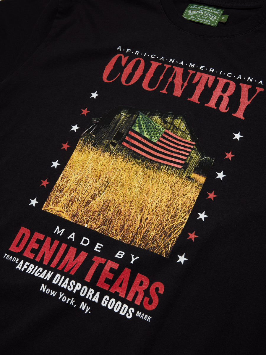 ADG Country Tee Black – DENIM TEARS