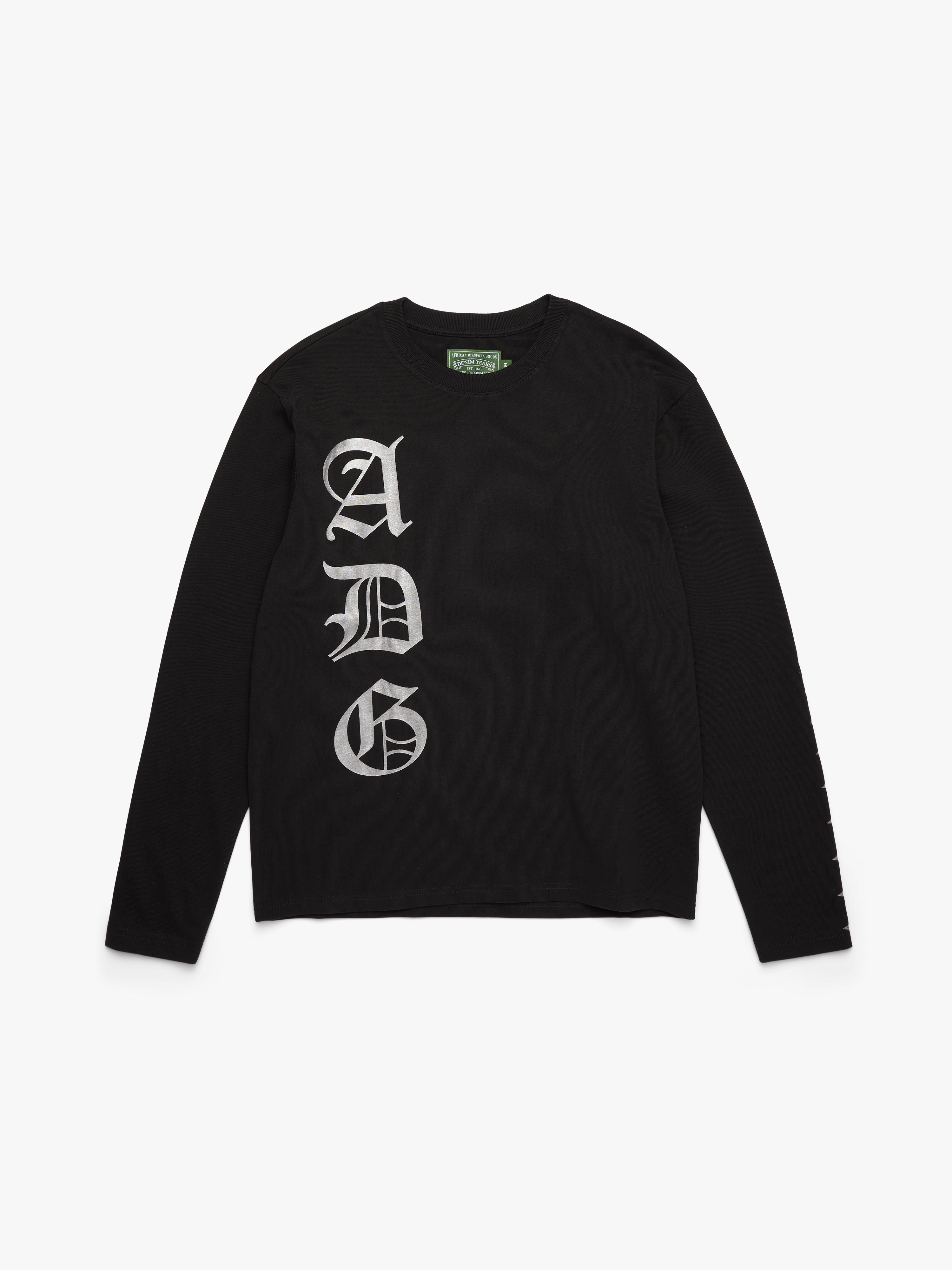 Mono Cotton Wreath Hoodie Black – DENIM TEARS