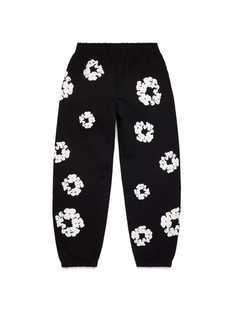 Cotton Wreath Sweatpants Black – DENIM TEARS