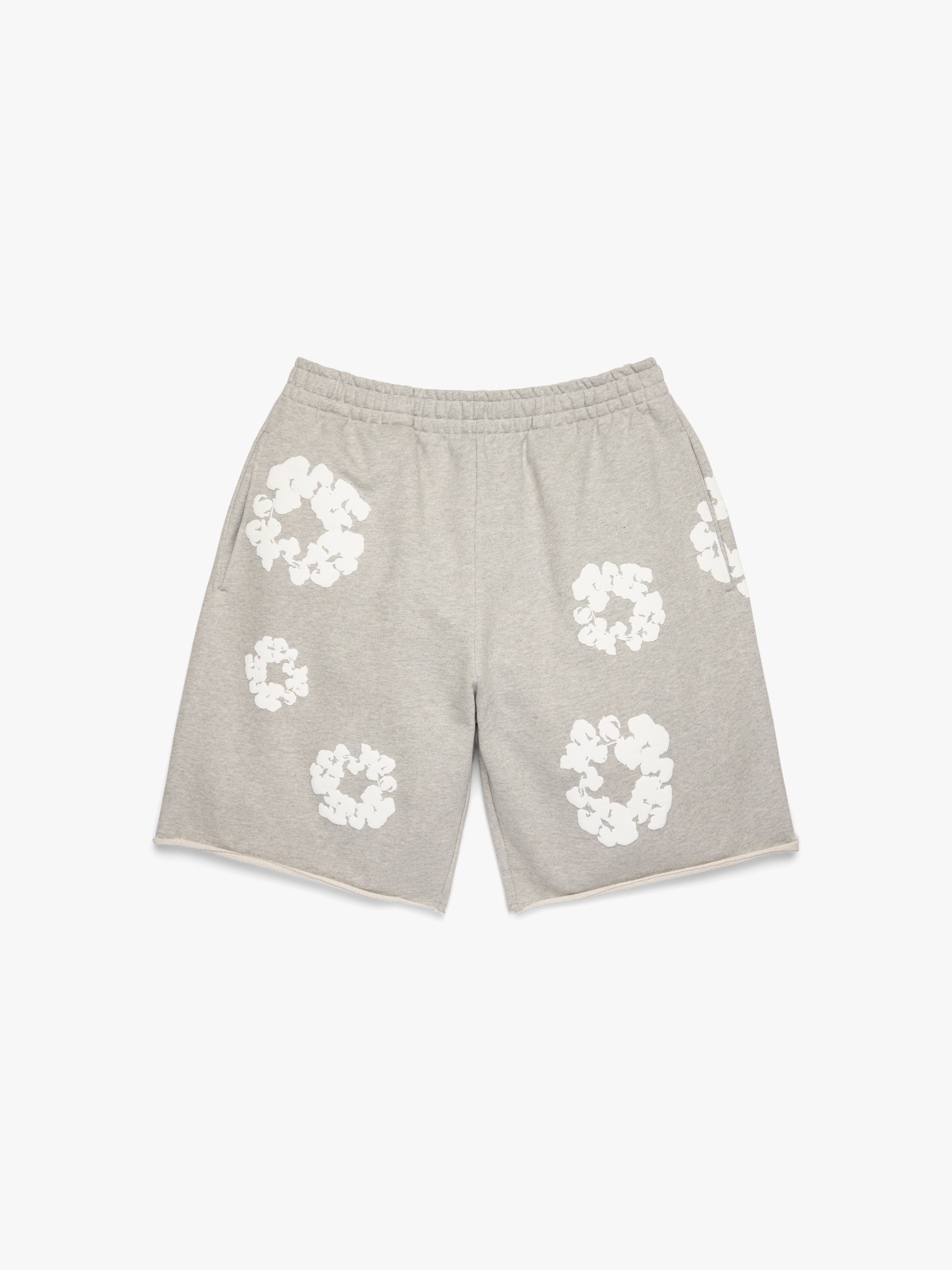 Mono Cotton Wreath Sweatshorts Black – DENIM TEARS