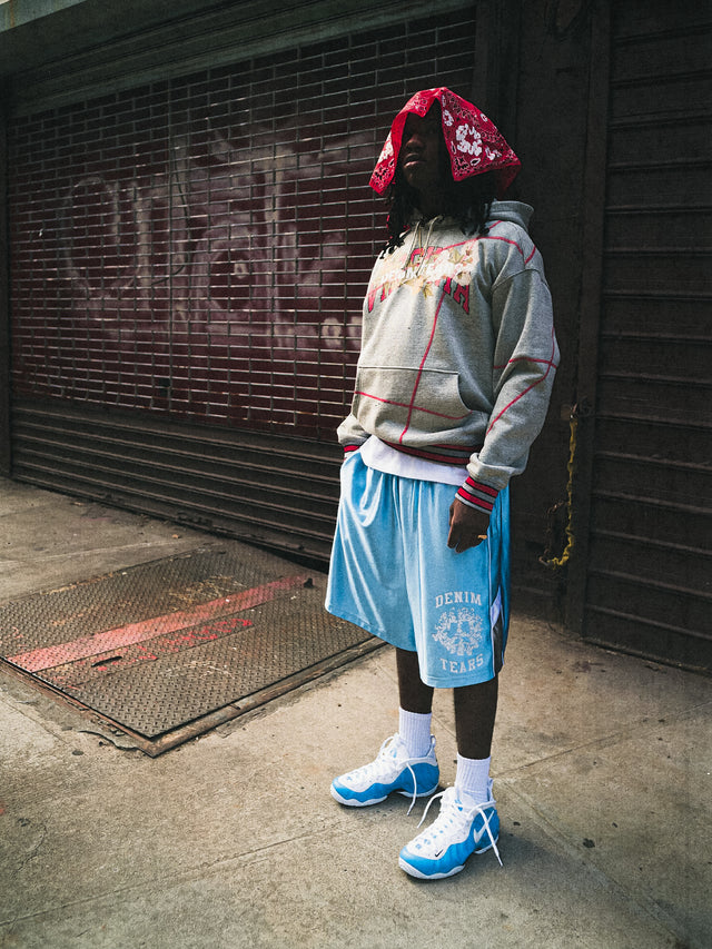 Denim U Basketball Shorts Light Blue