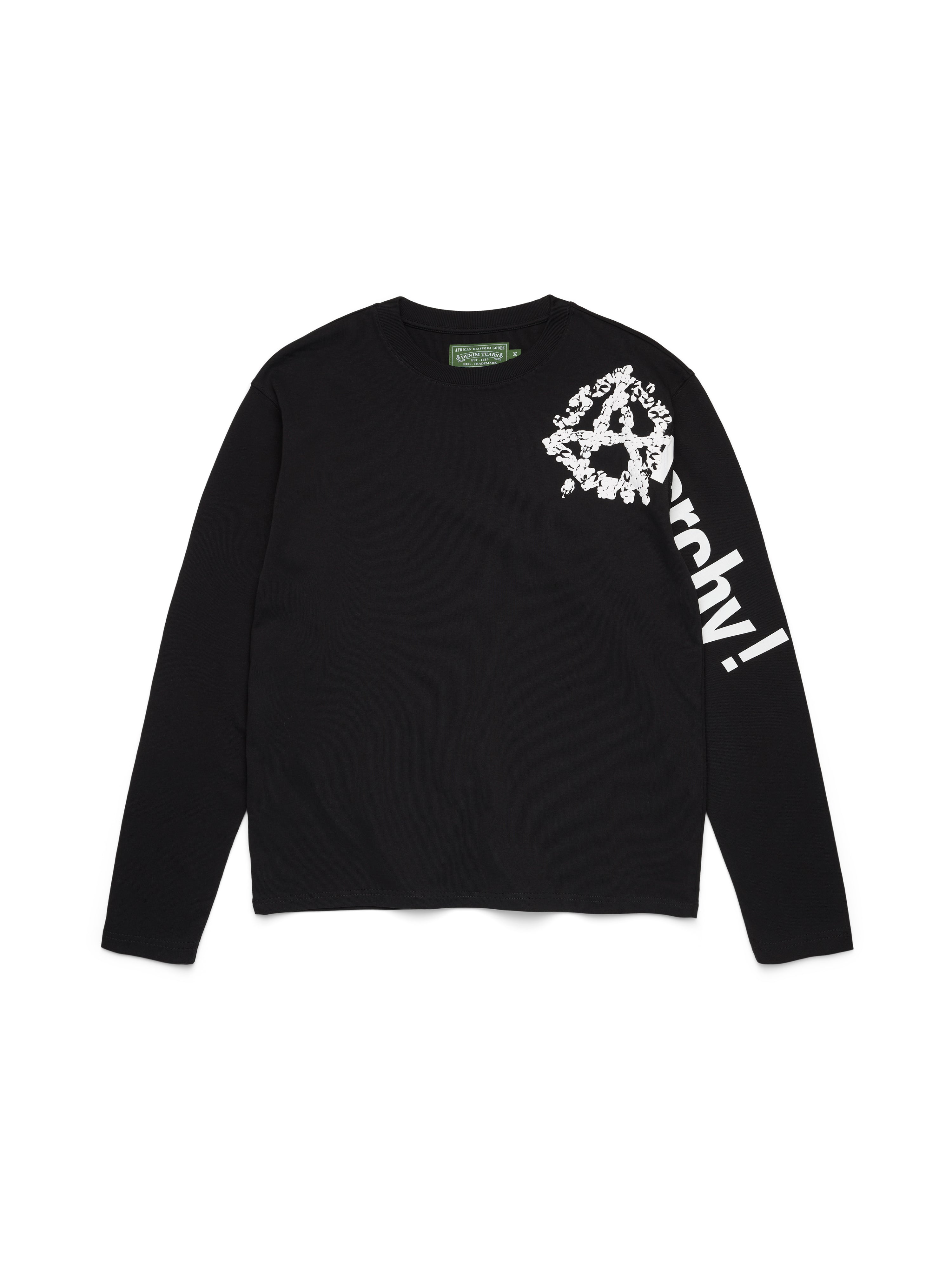 Anarchy Wreath Long Sleeve Tee Black – DENIM TEARS