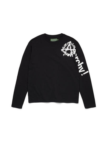 Anarchy Wreath Long Sleeve Tee Black – DENIM TEARS