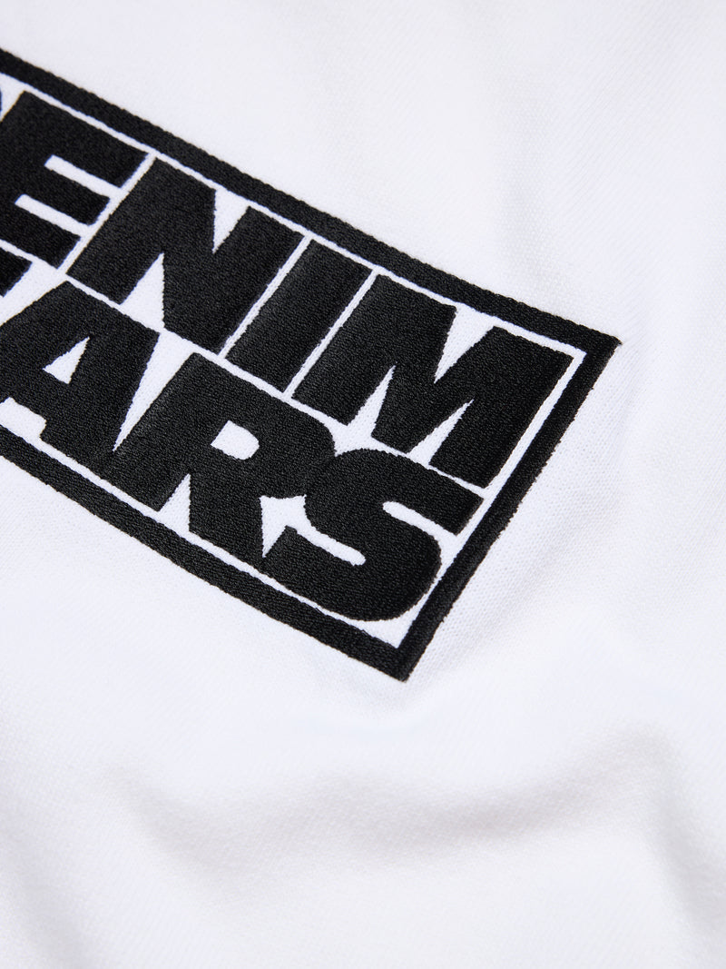 Larmes de Denim Tee White