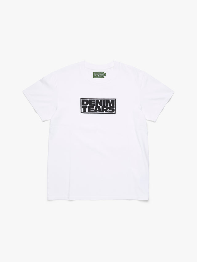 Larmes de Denim Tee White