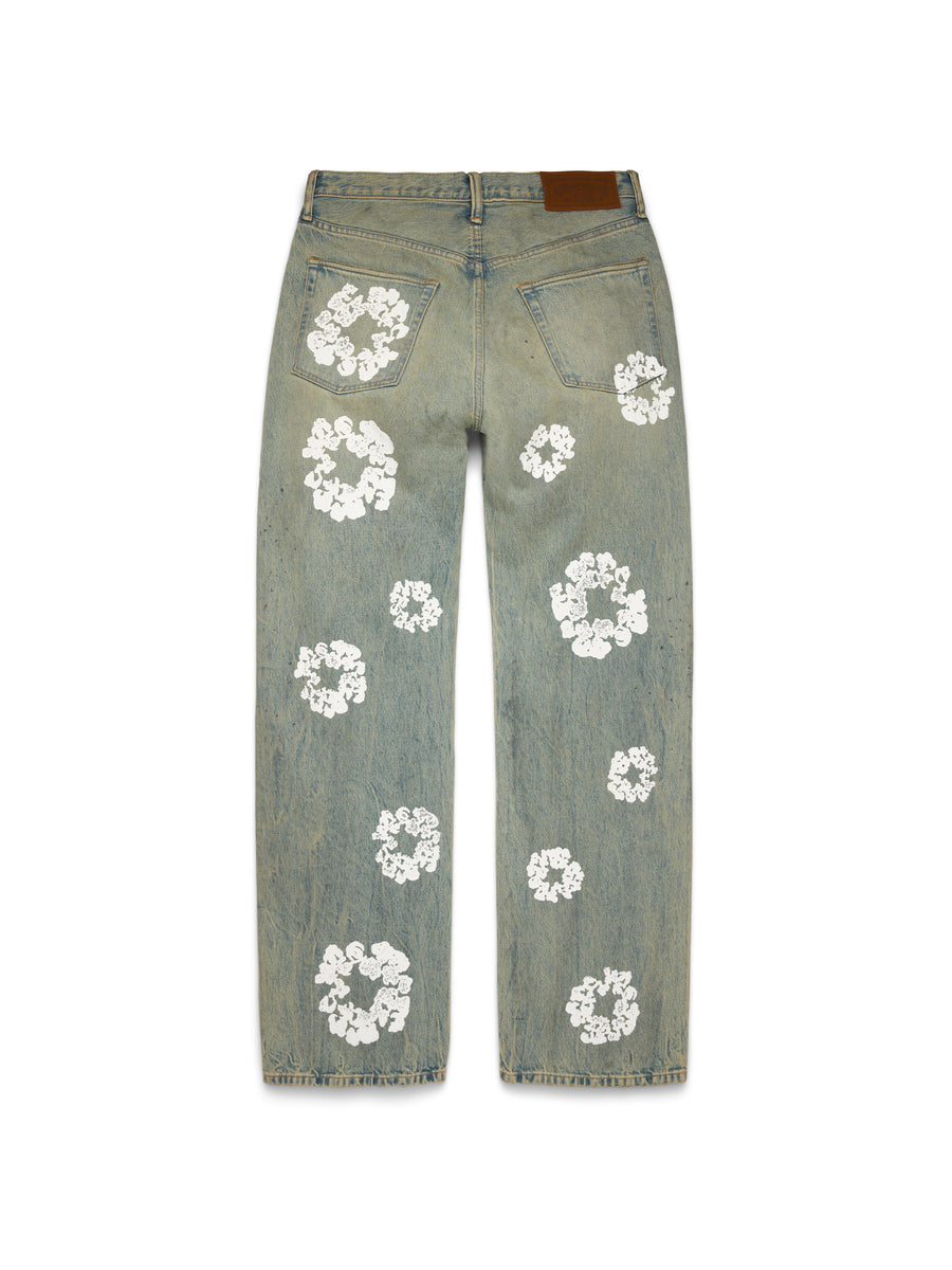 Baggy Cotton Wreath Denim Pant Dirty Wash – DENIM TEARS