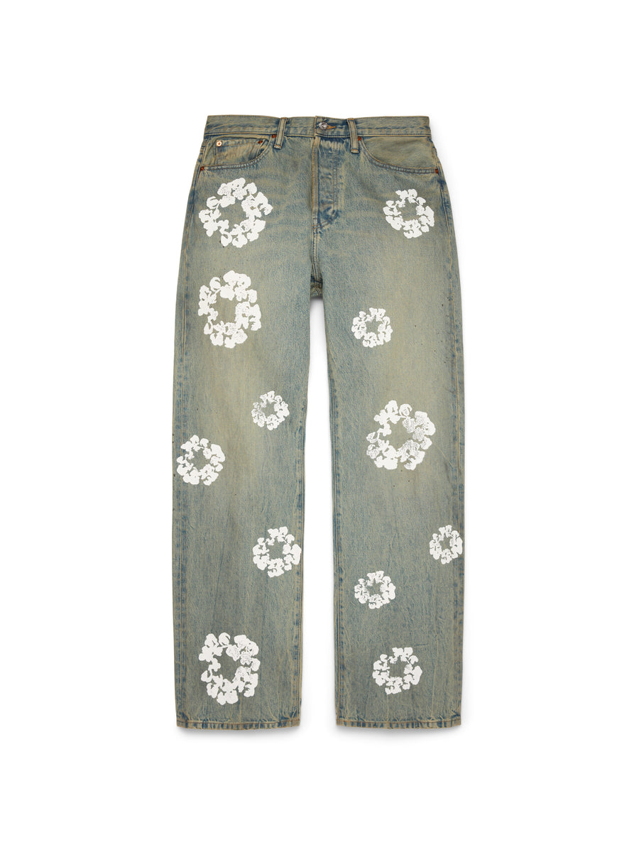 Baggy Cotton Wreath Denim Pant Dirty Wash – DENIM TEARS