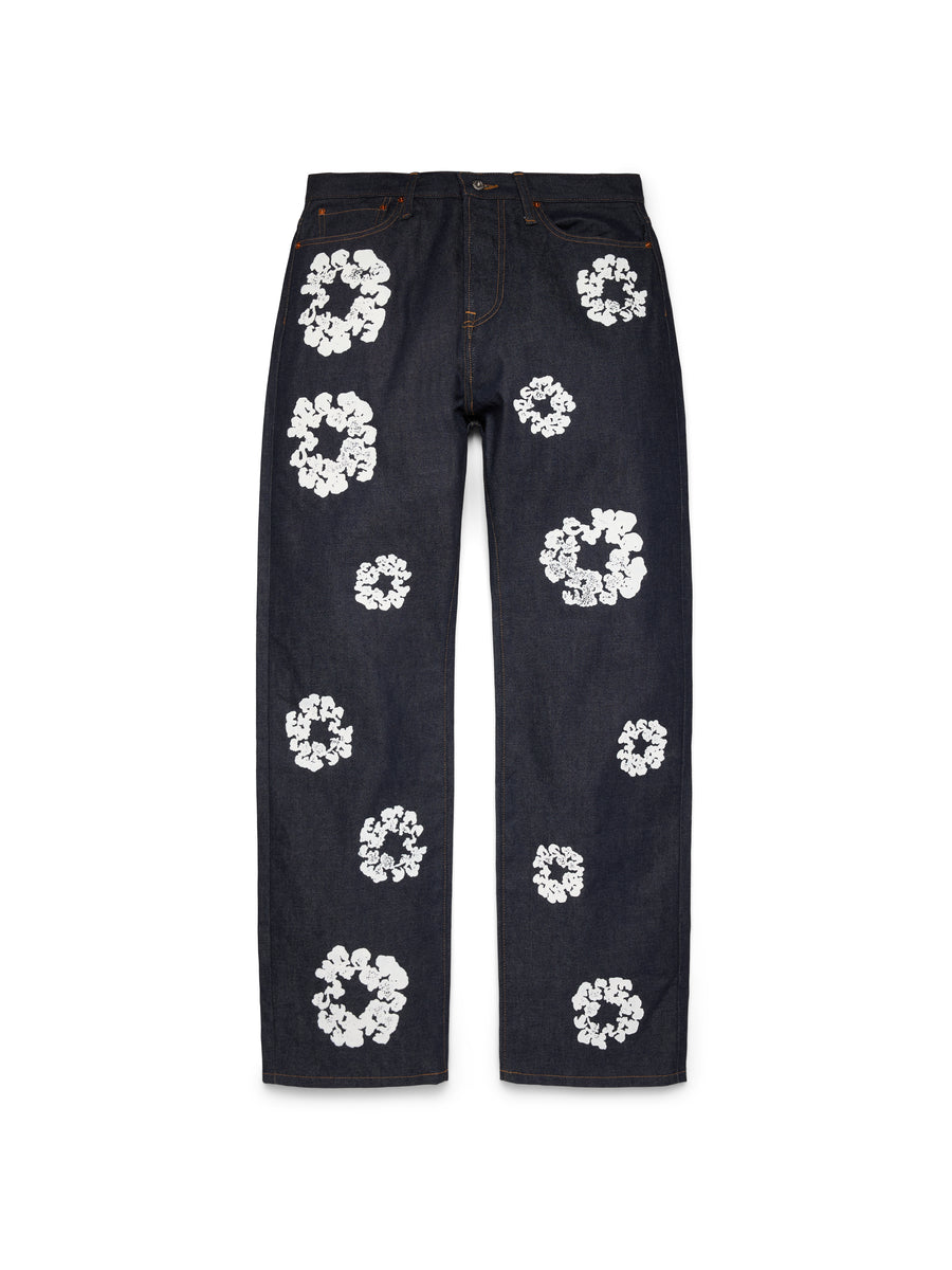 DENIM TEARS フラワープリントパンツ S Baggy Cotton Wreath Denim Pant Selvedge – DENIM TEARS
