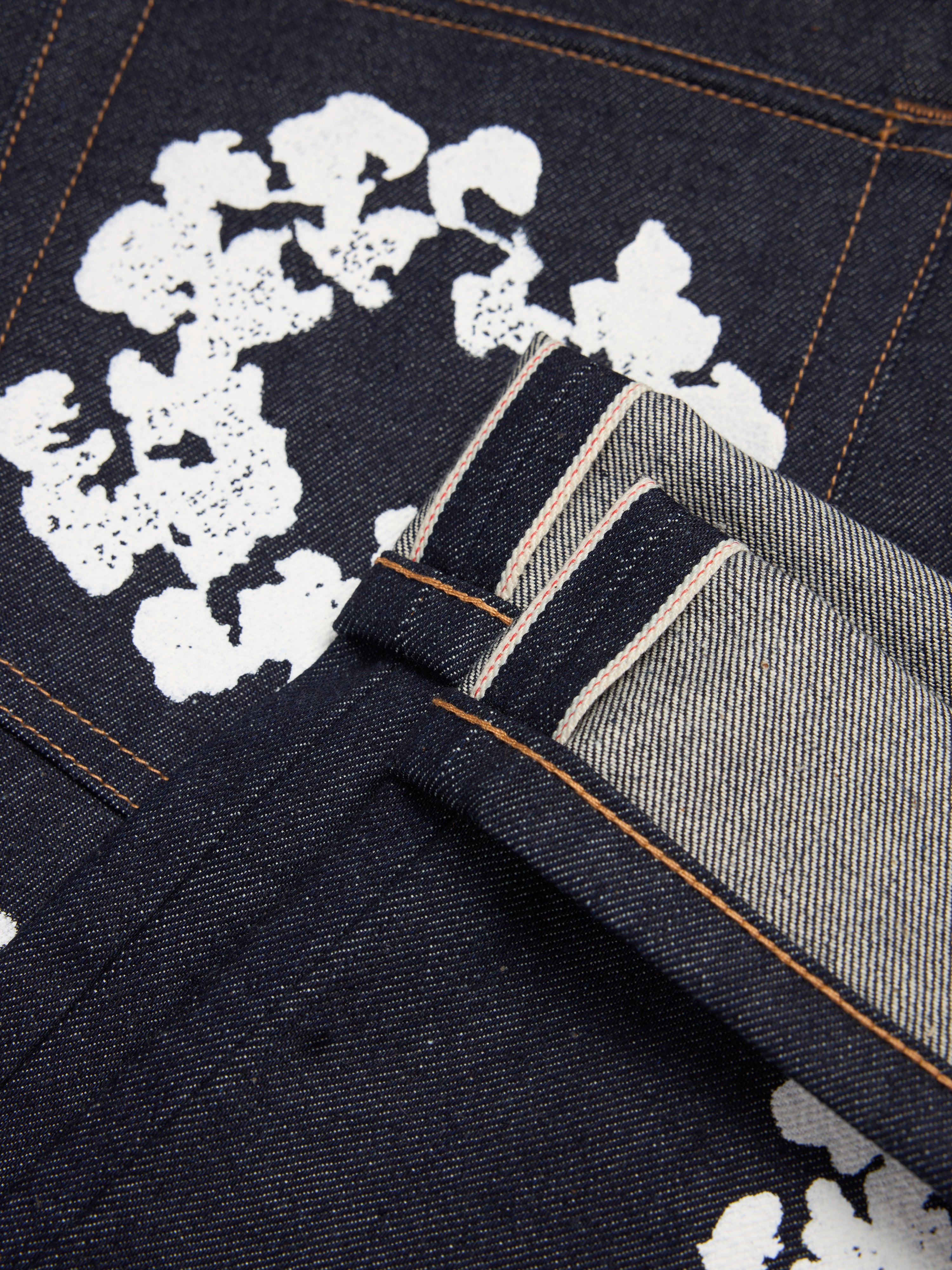 Baggy Cotton Wreath Denim Pant Selvedge – DENIM TEARS