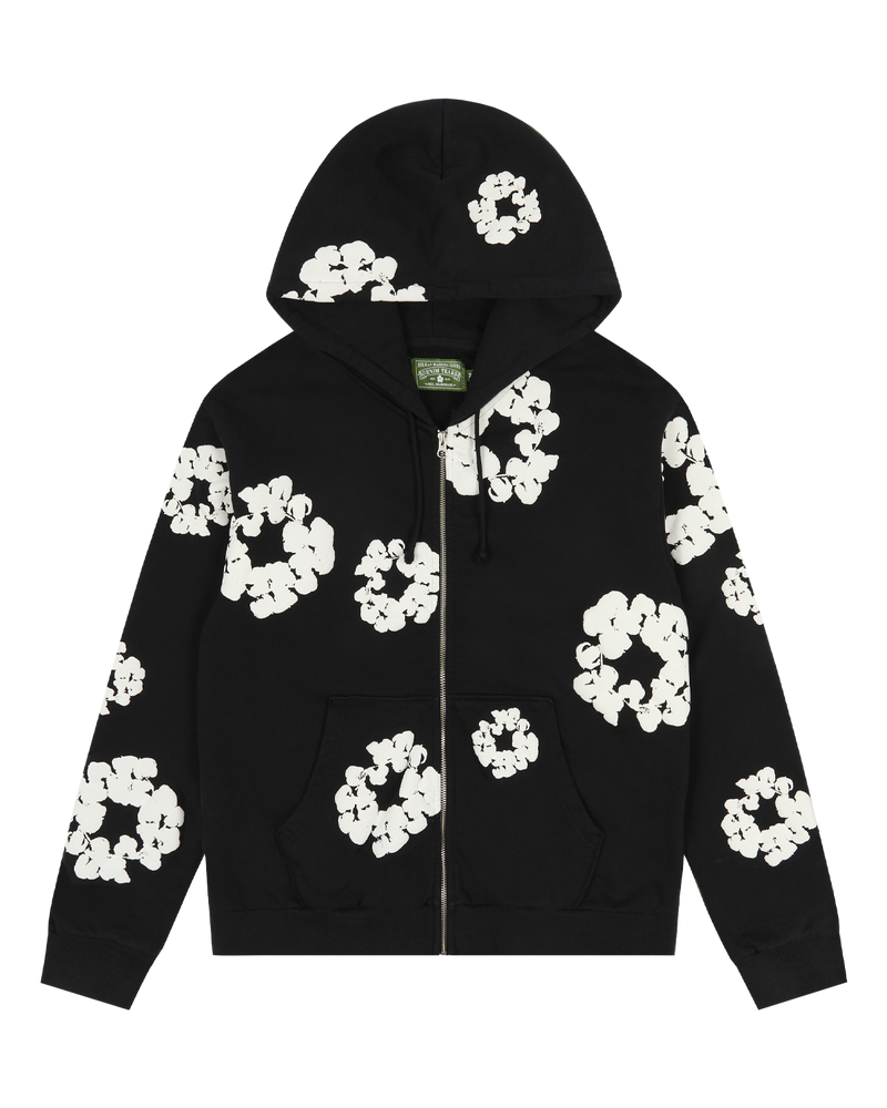 Cotton Wreath Zip Hoodie Black – DENIM TEARS Cotton Wreath Zip Hoodie Black – DENIM TEARS