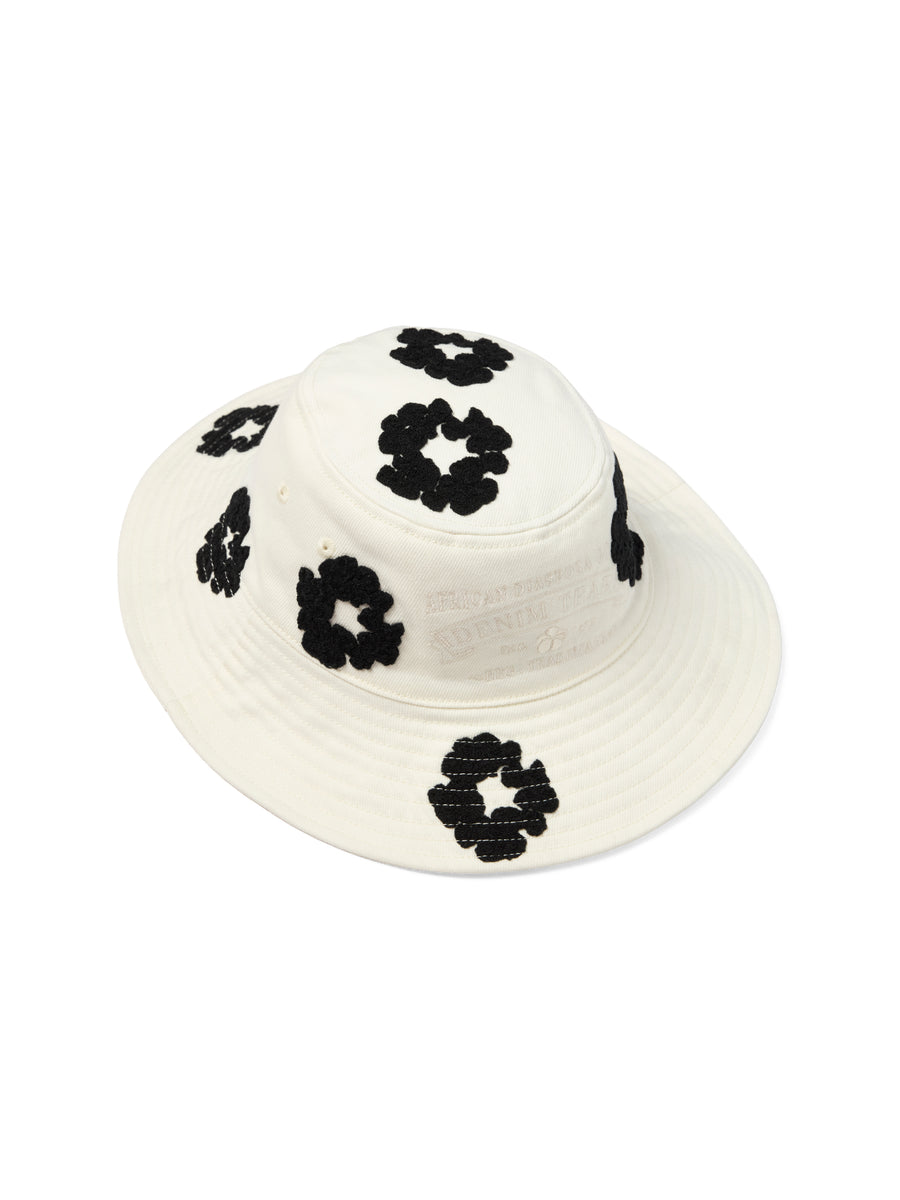 Denim Cotton Wreath Bucket Hat White – DENIM TEARS