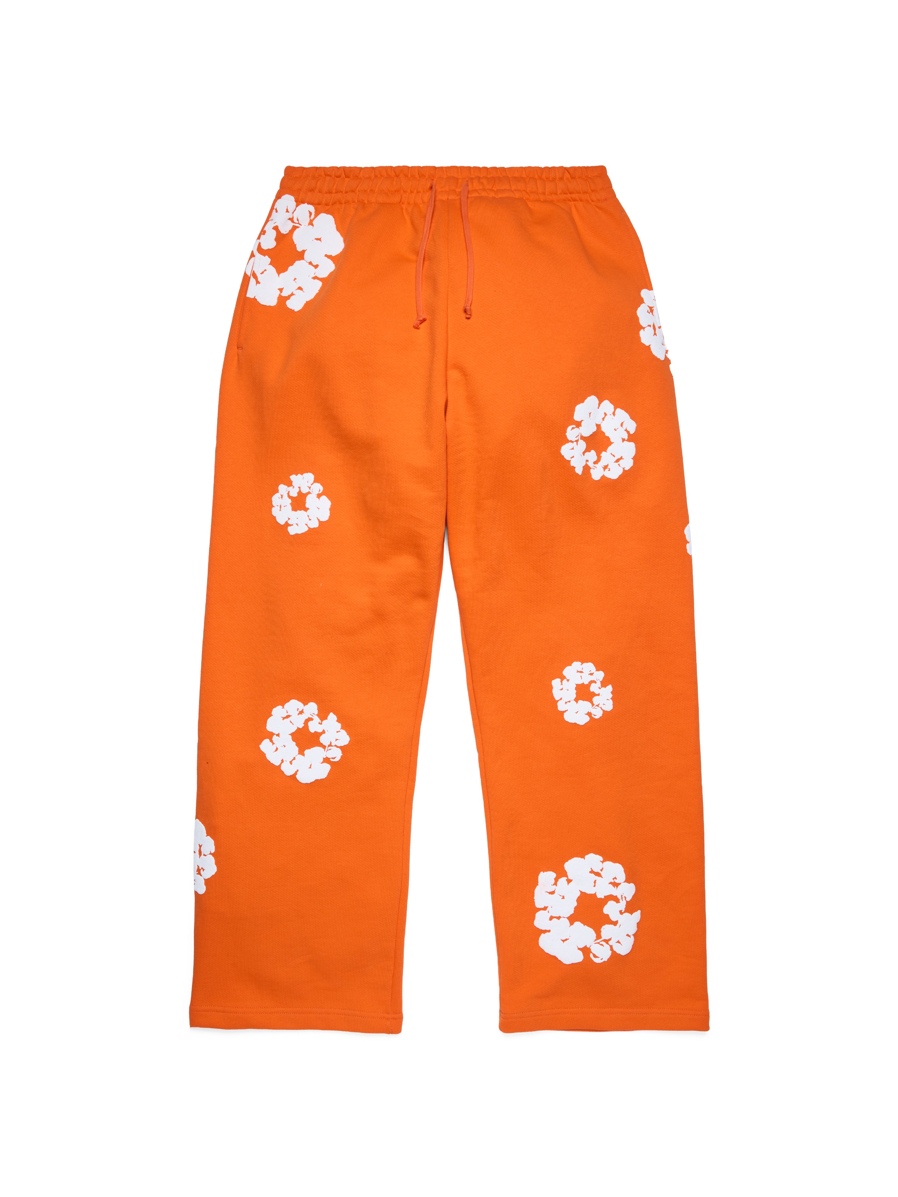 Cotton Wreath Baggy Sweatpants Orange – DENIM TEARS
