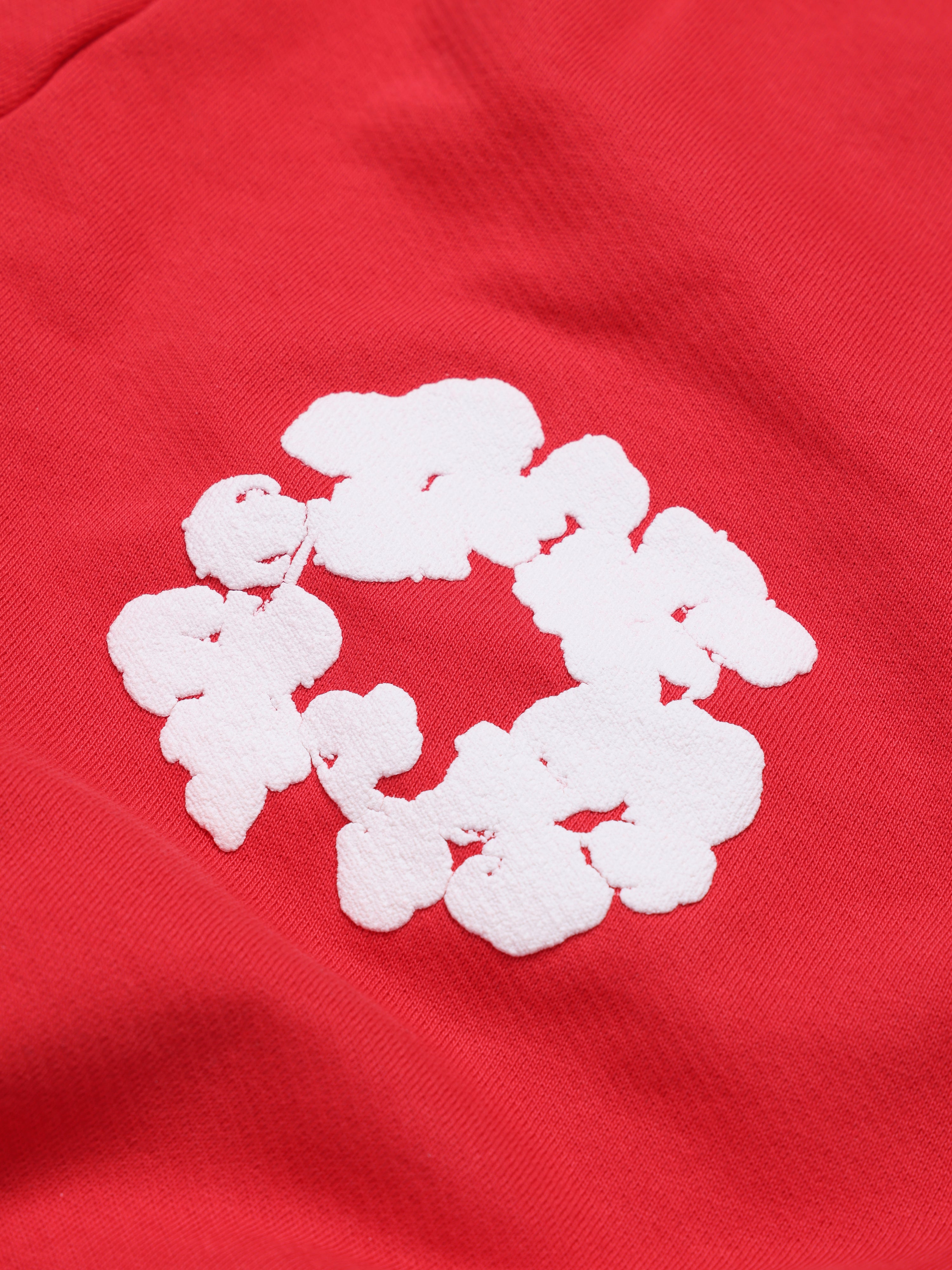 Cotton Wreath Baggy Sweatpants Red – DENIM TEARS