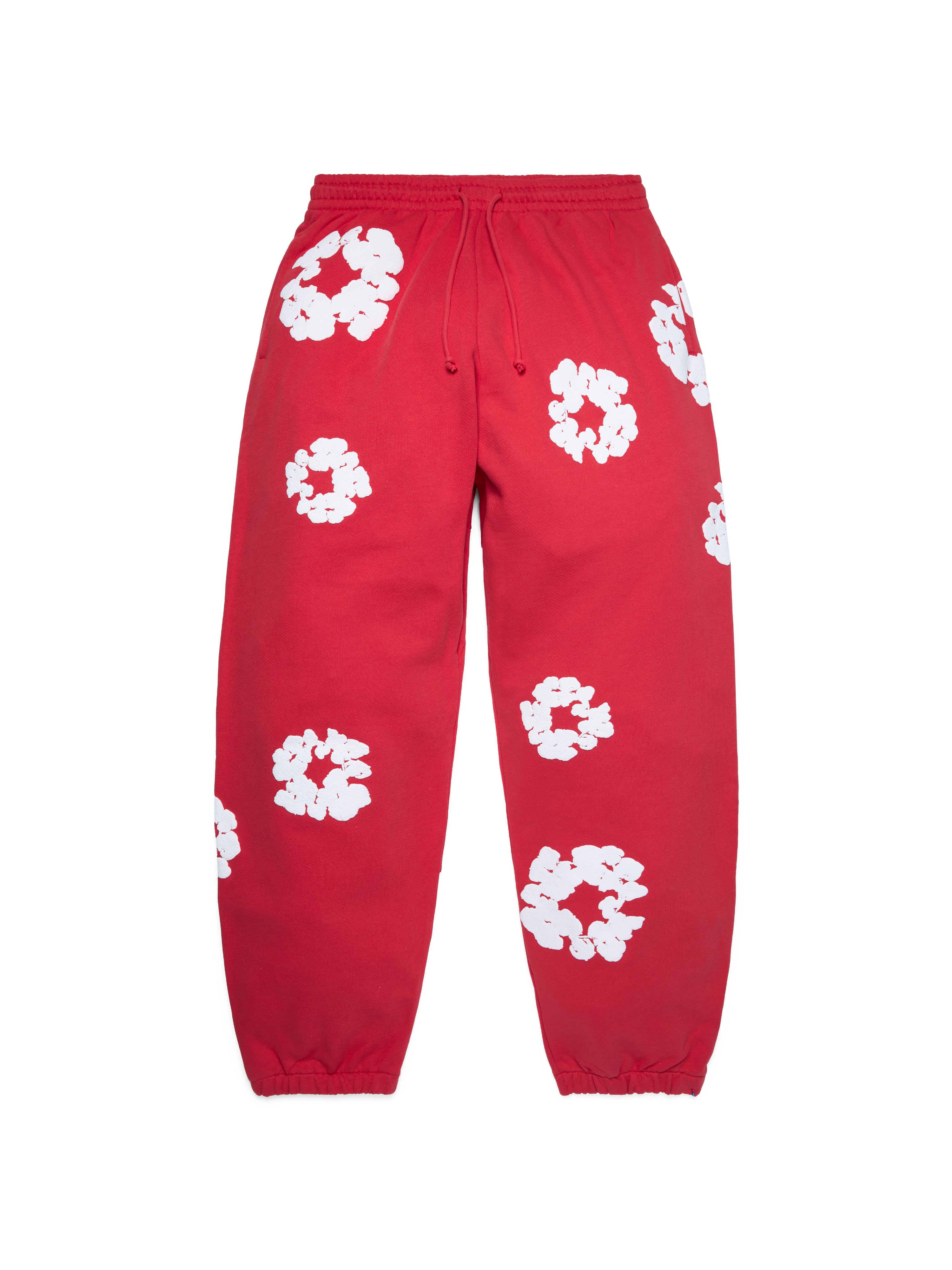 Cotton Wreath Sweatpants Red – DENIM TEARS