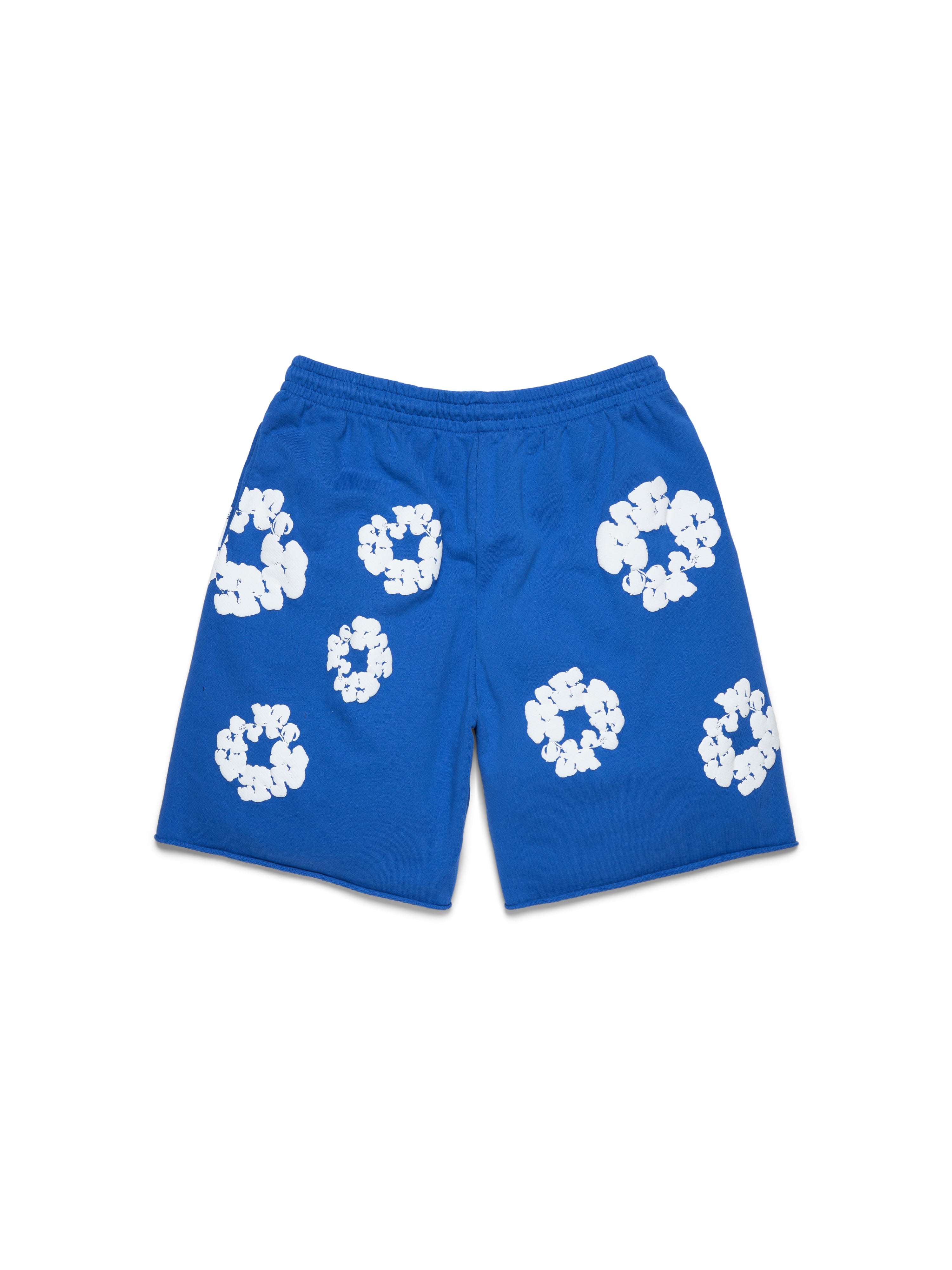 Cotton Wreath Sweatshorts Blue – DENIM TEARS