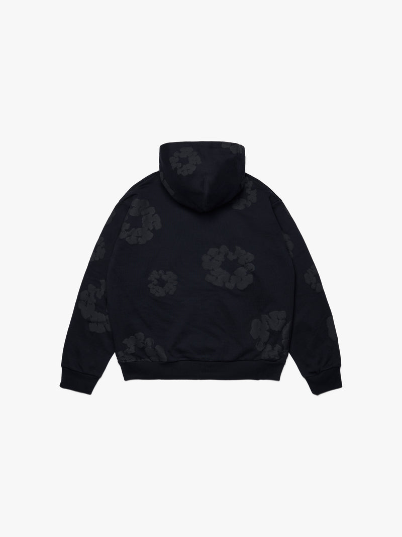 Mono Cotton Wreath Hoodie Black