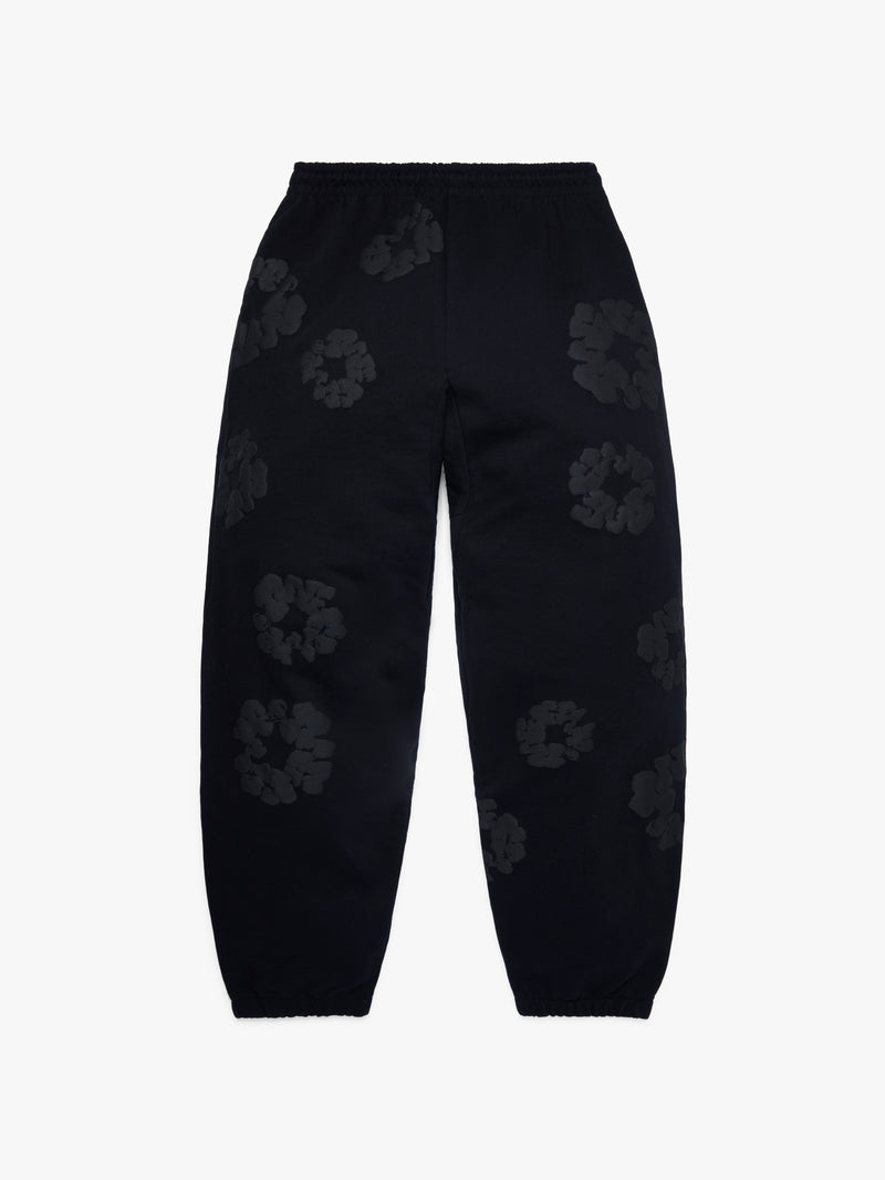Mono Cotton Wreath Sweatpants Black