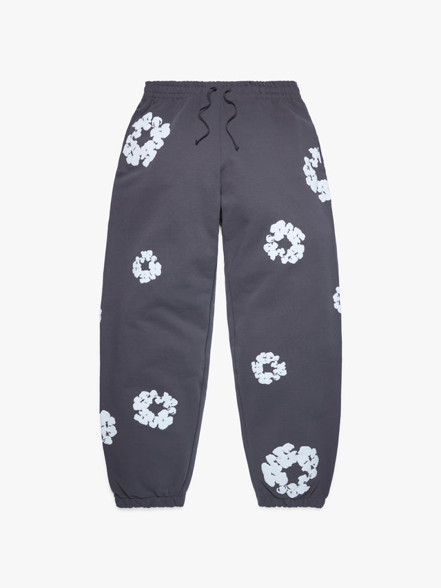 Cotton Wreath Sweatpants Charcoal