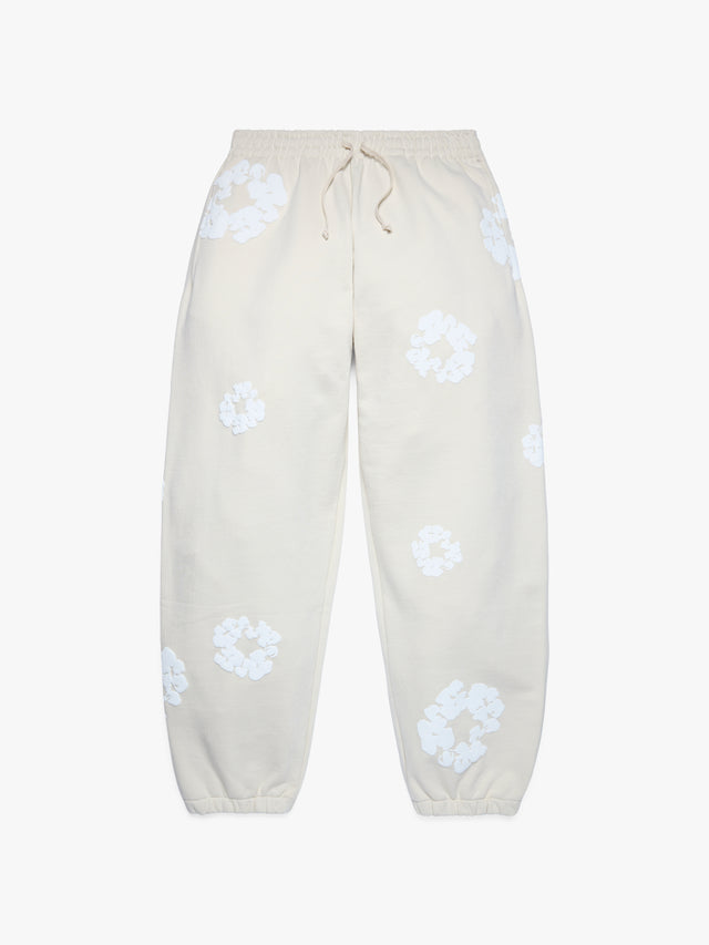 Cotton Wreath Sweatpants Oatmeal
