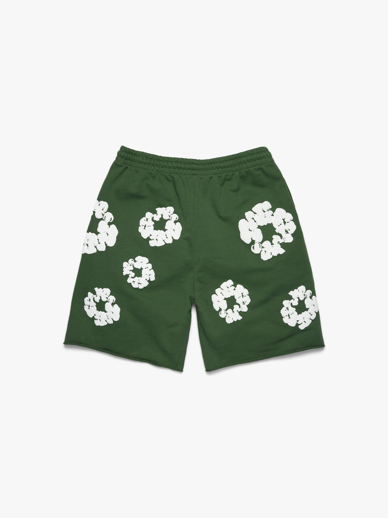 Cotton Wreath Sweatshorts Green