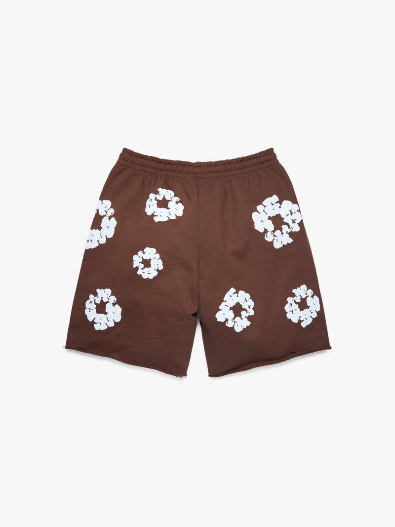 Cotton Wreath Sweatshorts Brown