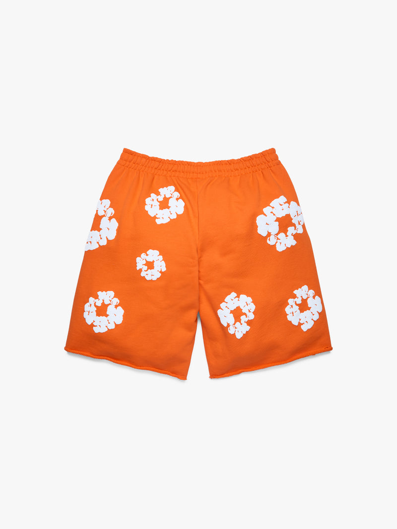Cotton Wreath Sweatshorts Orange