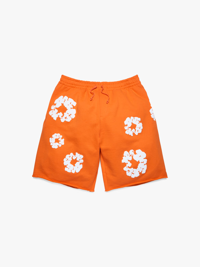 Cotton Wreath Sweatshorts Orange