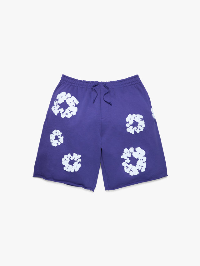 Cotton Wreath Sweatshorts Purple