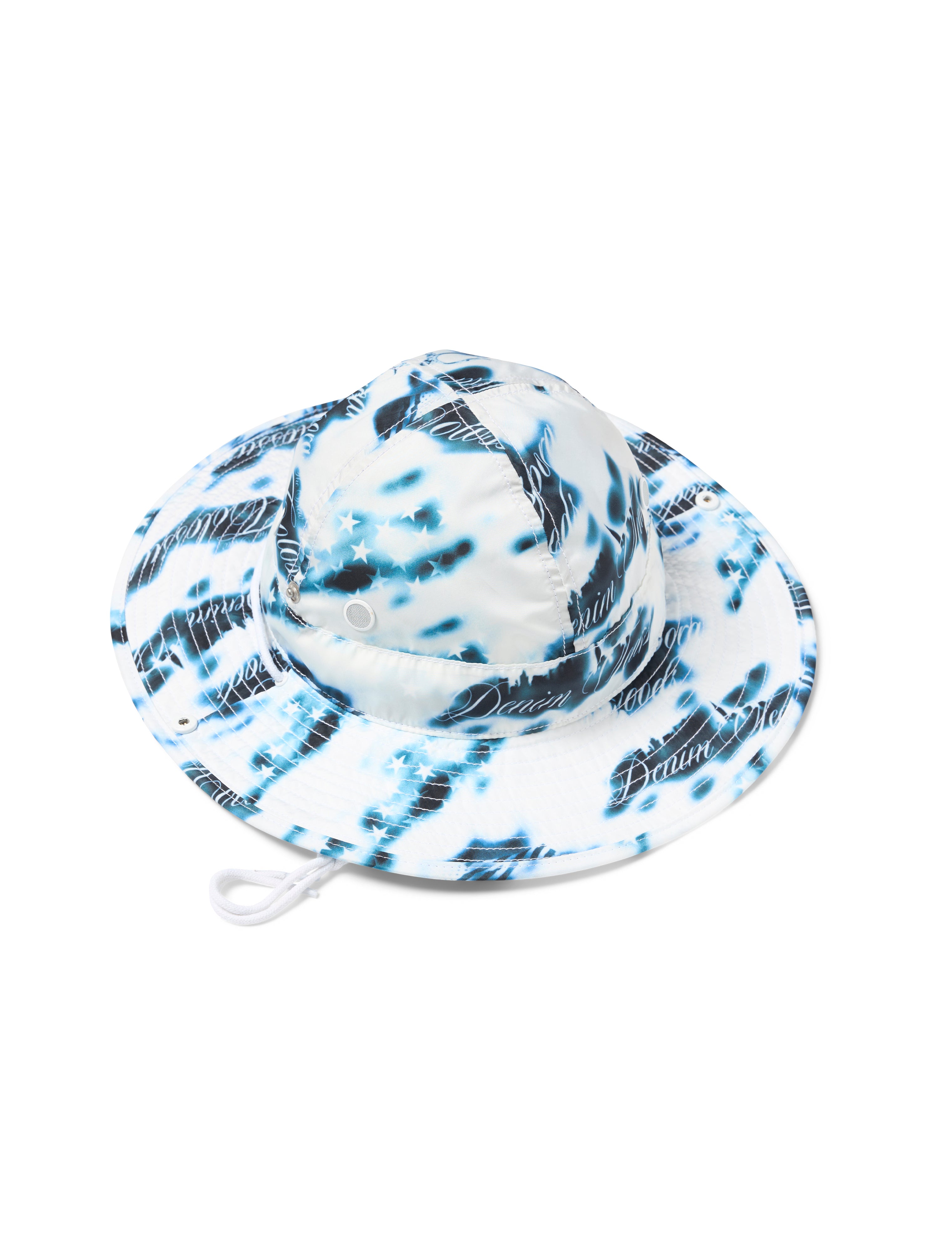 Cloud Camo Bucket Hat White – DENIM TEARS