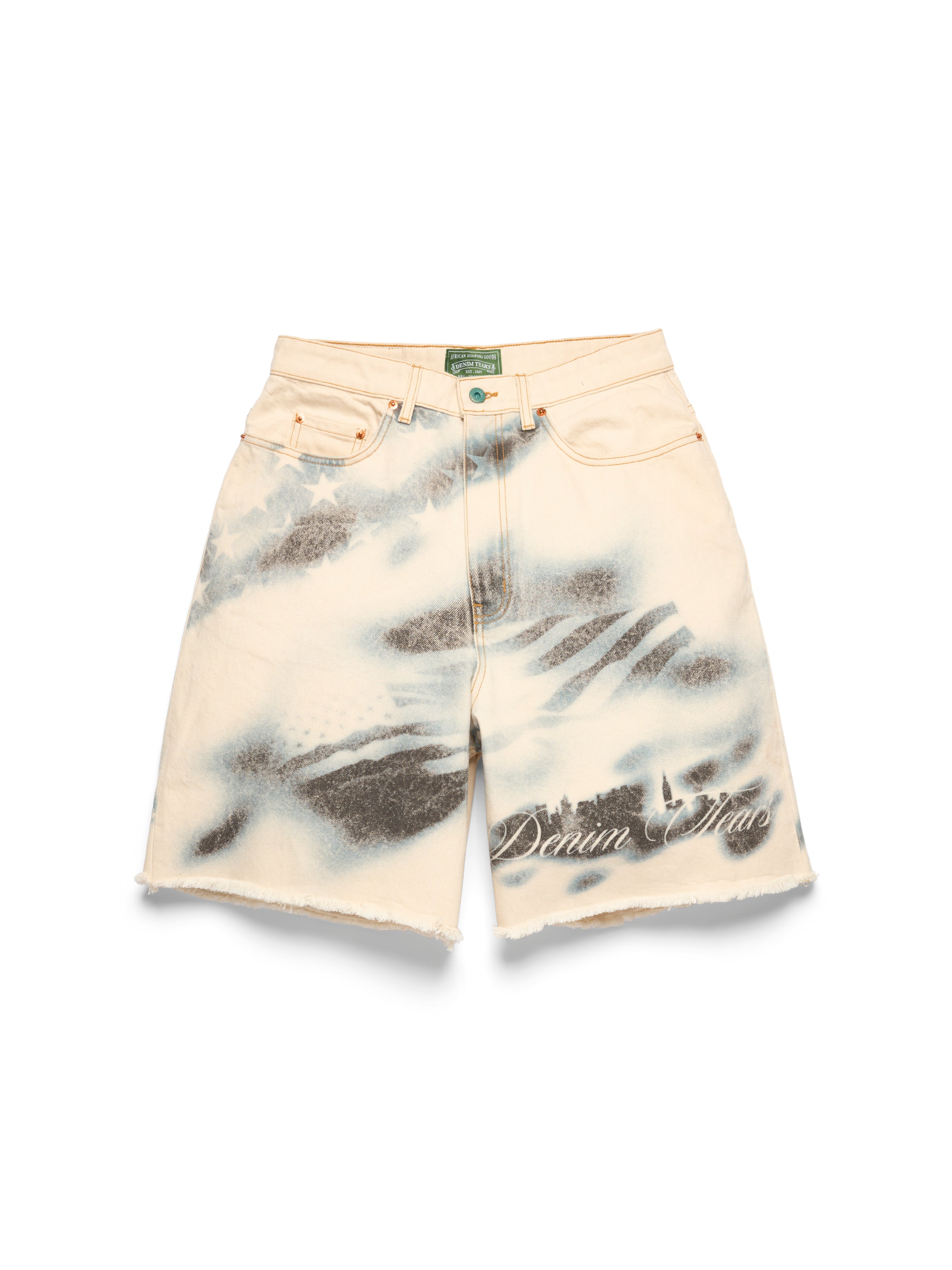 ちゃんゆな　DENIM TEARS CAMO SHORTS デニムティアー Cloud Camo Denim Shorts – DENIM TEARS