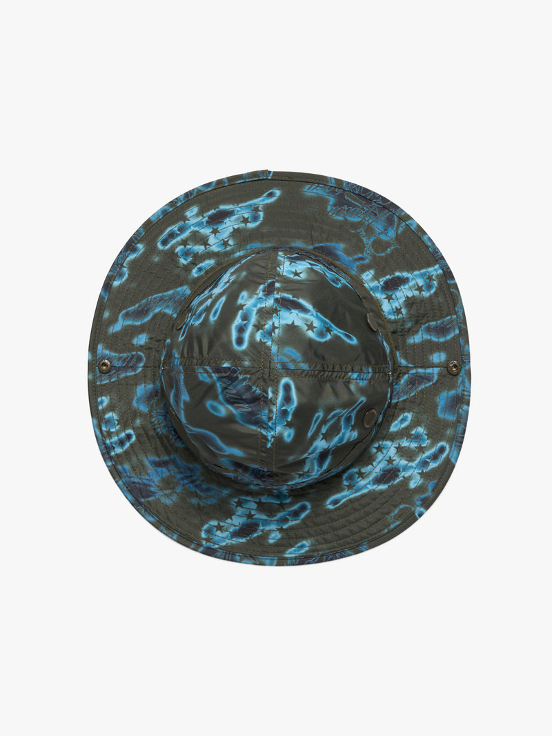 Cloud Camo Bucket Hat Green