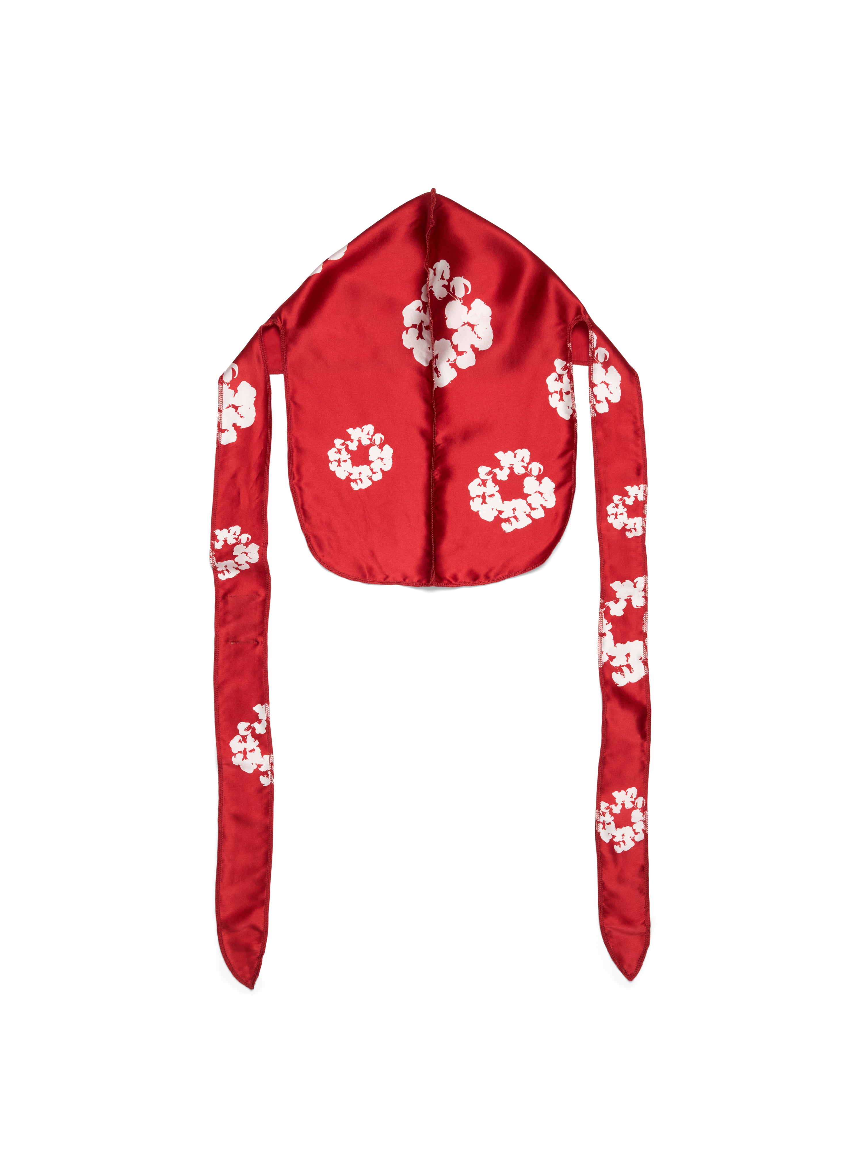 Cotton Wreath Durag Red – DENIM TEARS
