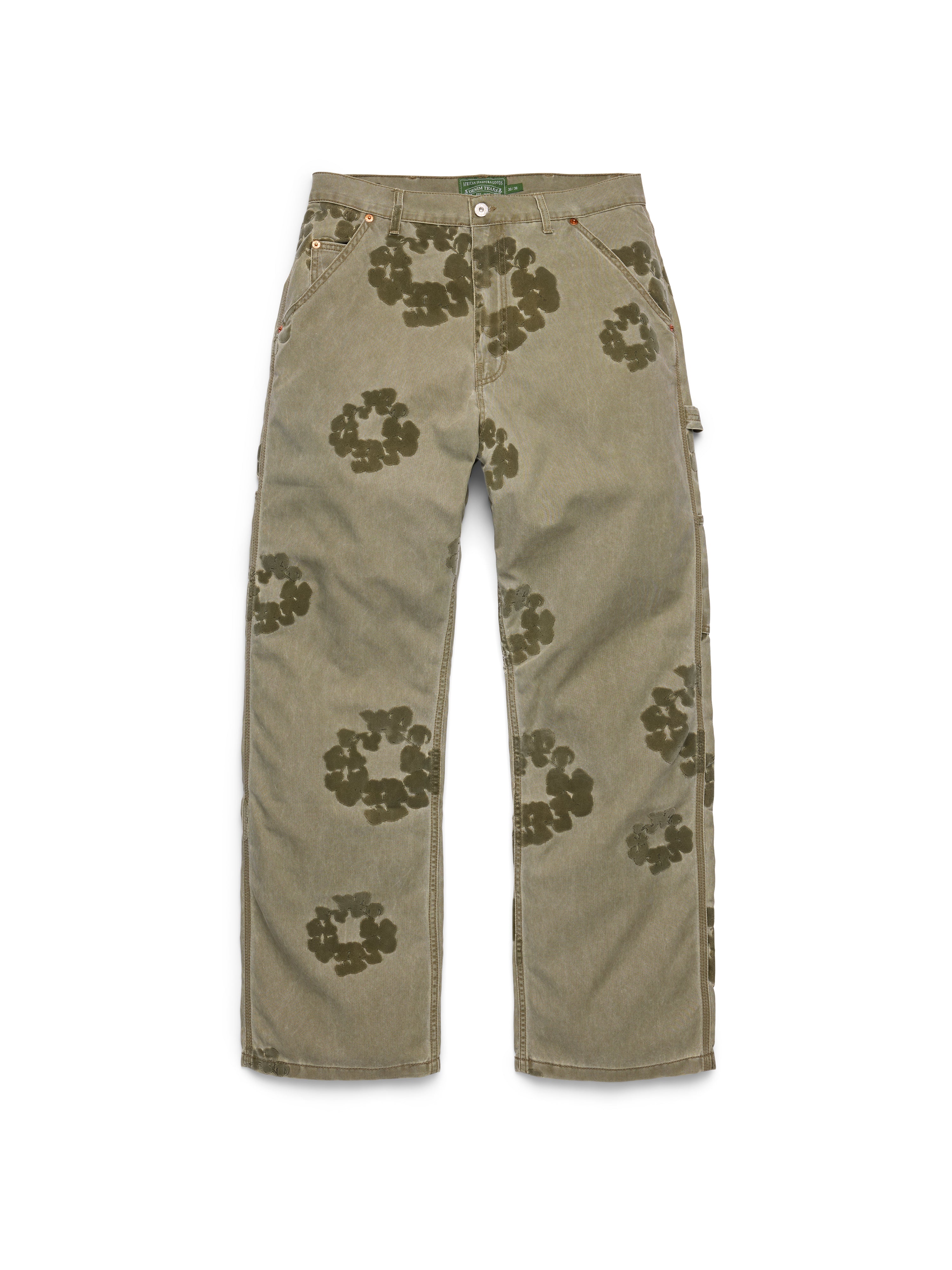 Cotton Wreath Flocked Carpenter Pant – DENIM TEARS