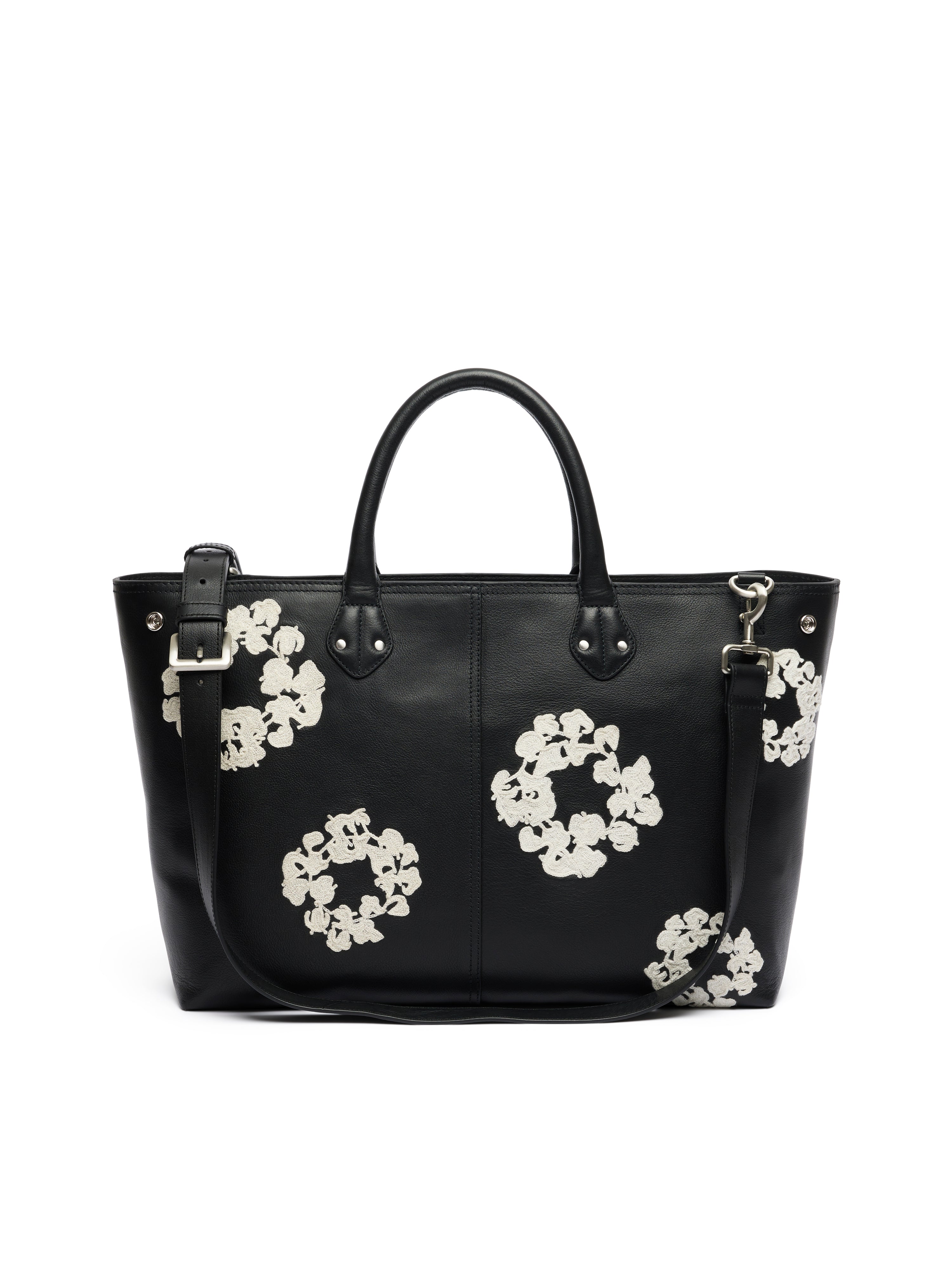 Cotton Wreath Leather Bag Large – DENIM TEARS