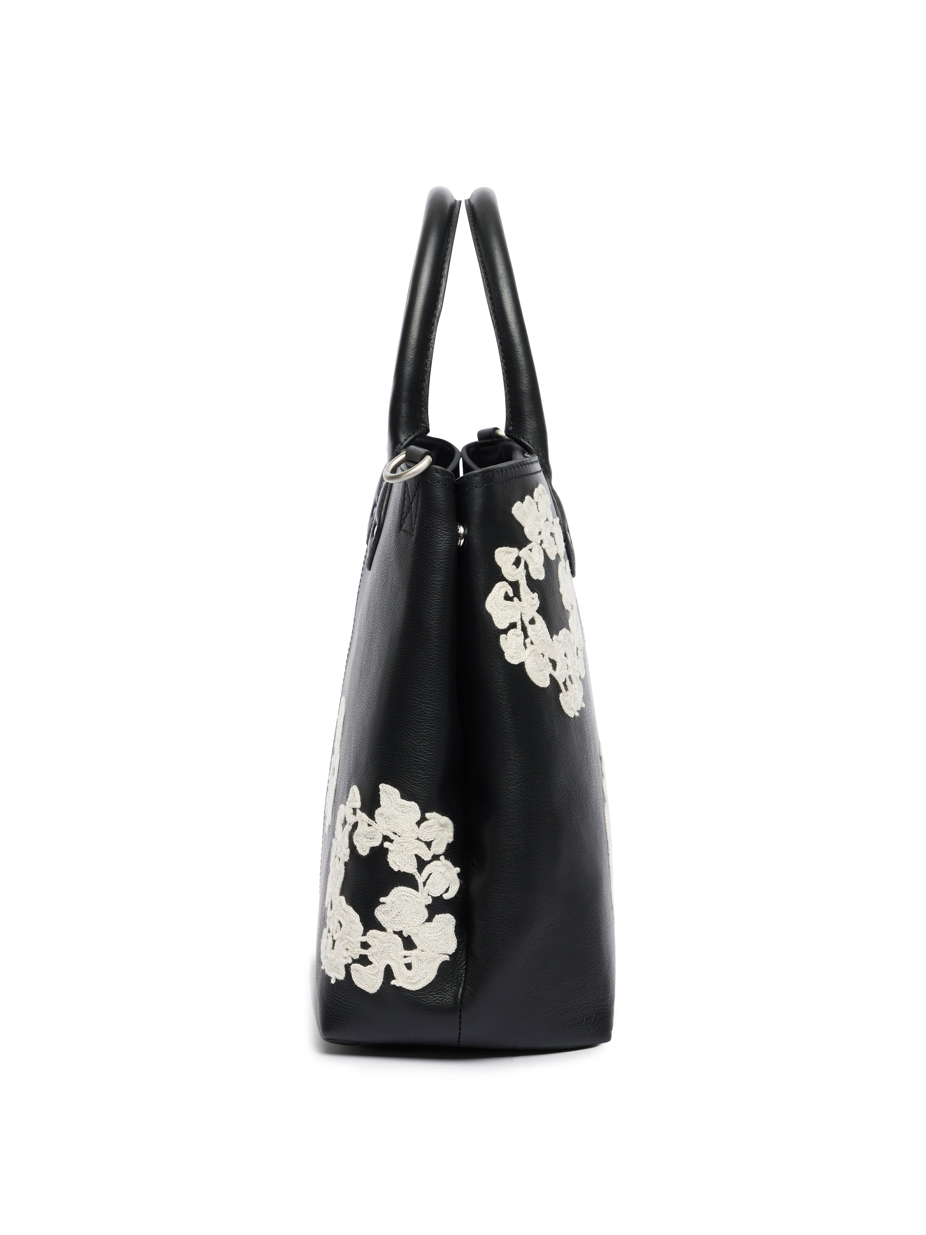 Cotton Wreath Leather Bag Large – DENIM TEARS