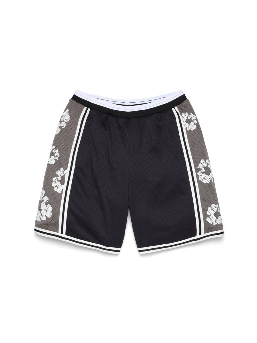 Cotton Wreath 90s Basketball Shorts Black – DENIM TEARS