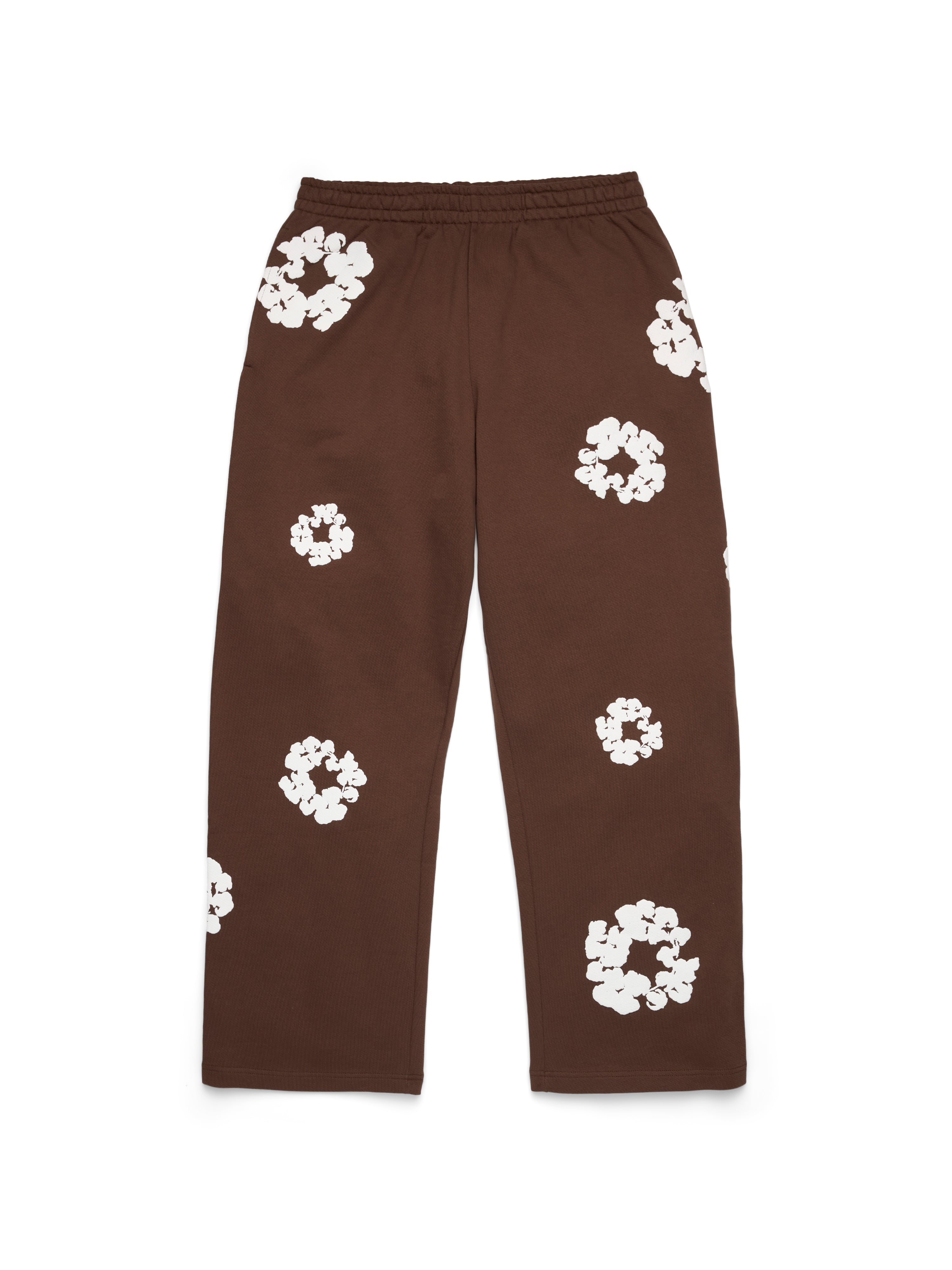 Cotton Wreath Baggy Sweatpants Dark Brown – DENIM TEARS