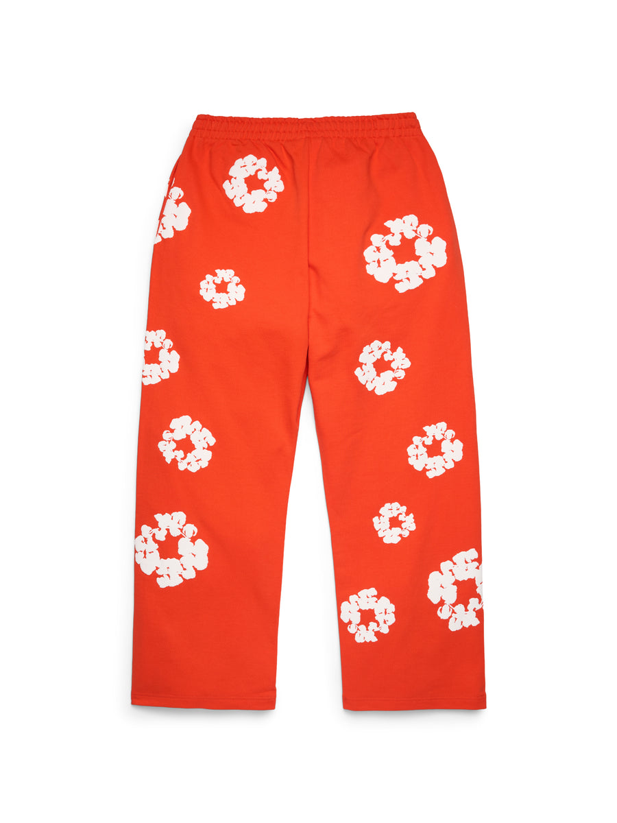 Cotton Wreath Baggy Sweatpants Dark Orange – DENIM TEARS