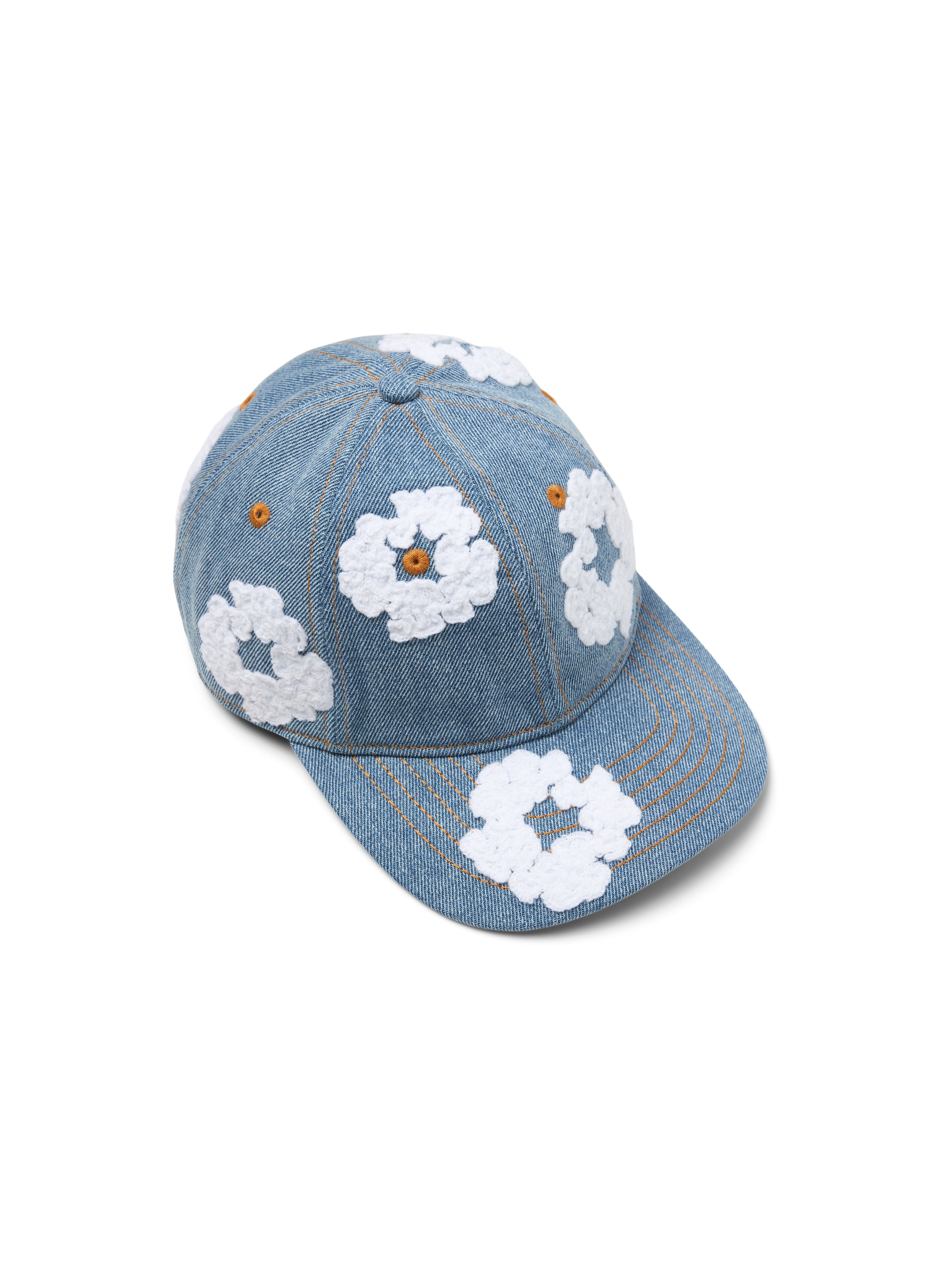 帽子 DENIM TEARS the cotton wreath cap Denim Cotton Wreath Cap White – DENIM TEARS
