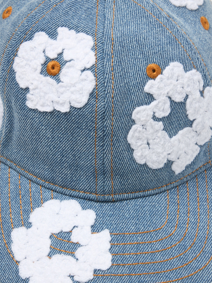 Cotton Wreath Raw Denim Cap Light Wash – DENIM TEARS