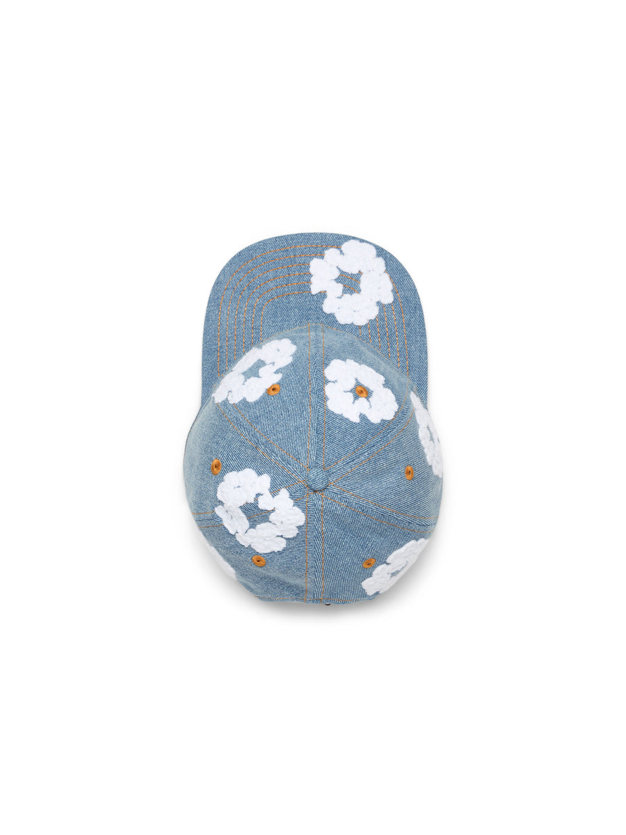 Cotton Wreath Raw Denim Cap Light Wash – DENIM TEARS