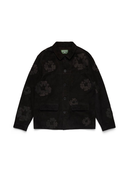 ジャケット・アウター COTTON WREATH SUEDE WELDING JACKET Cotton Wreath Suede Welding Jacket Black – DENIM TEARS