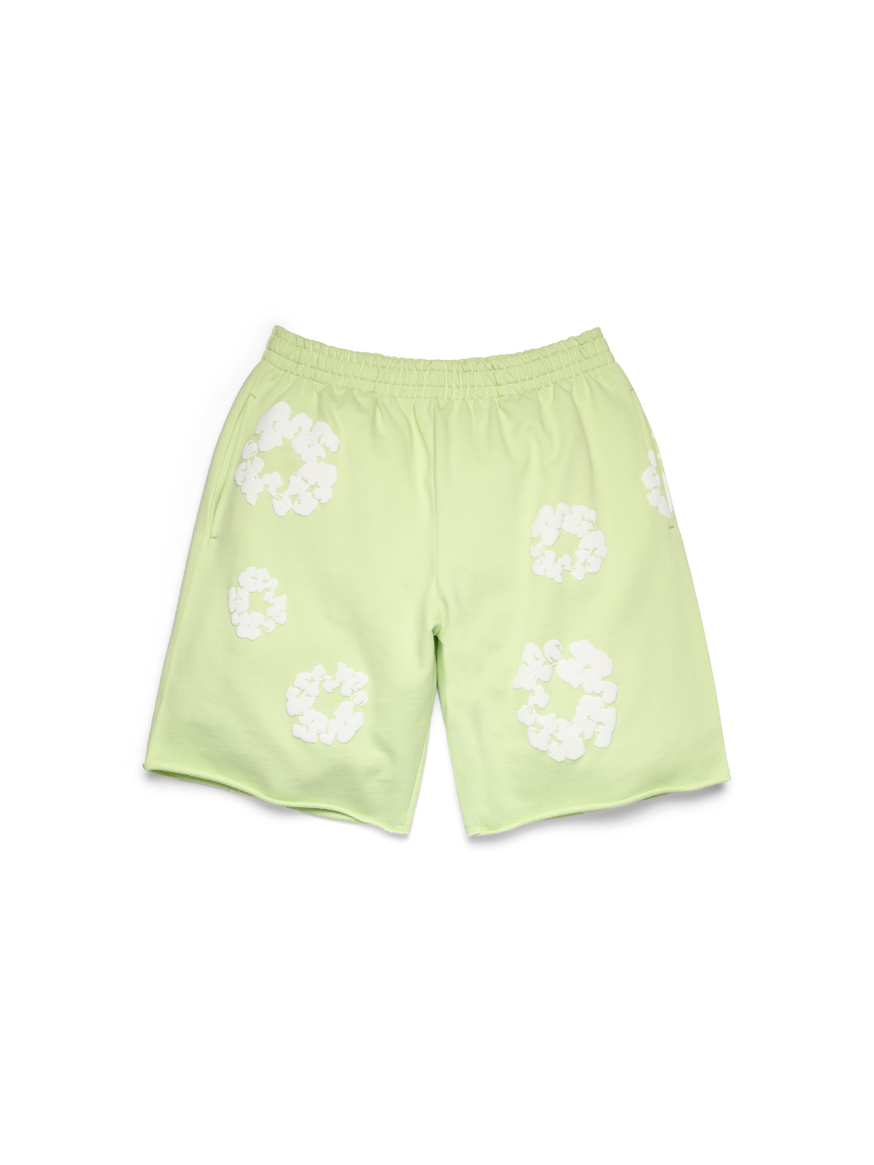 Cotton Wreath Sweatshorts Mint – DENIM TEARS