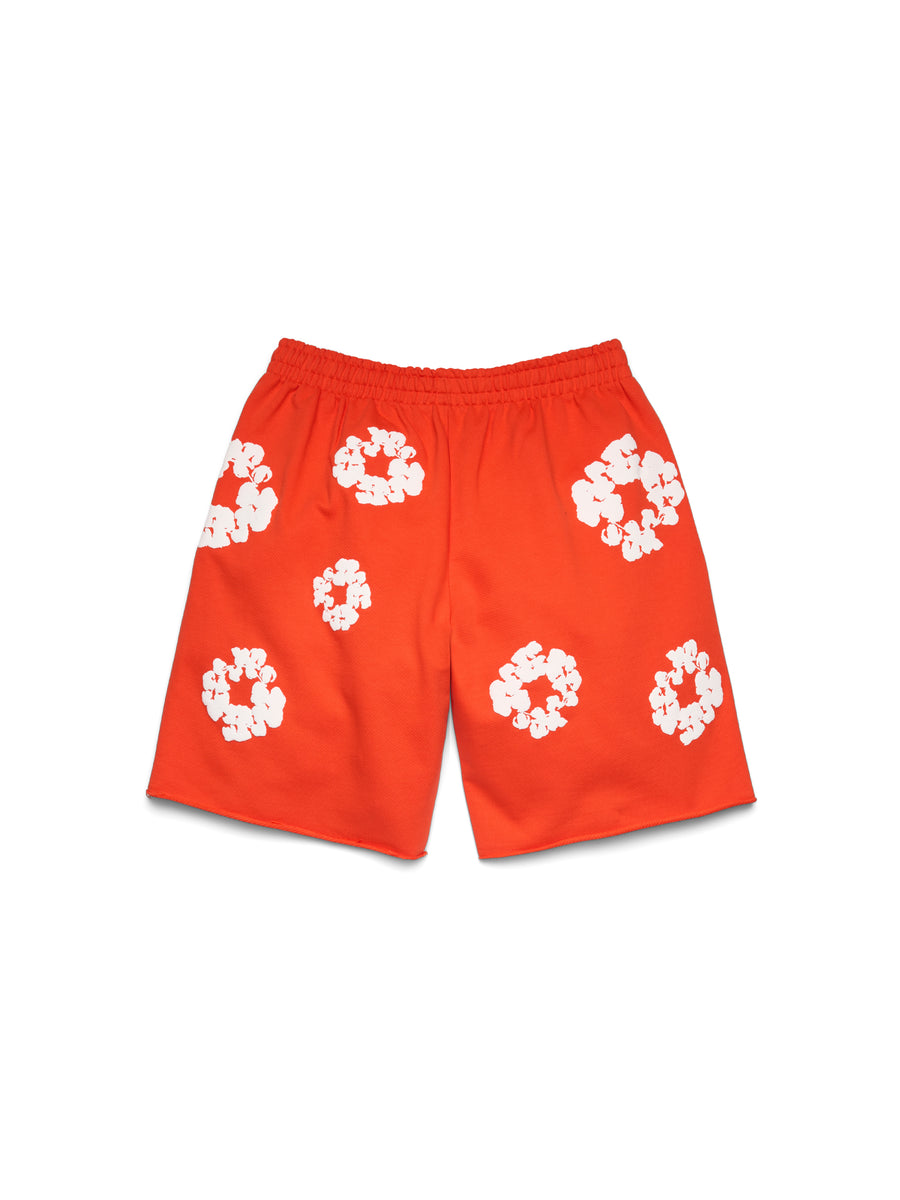 Cotton Wreath Sweatshorts Dark Orange – DENIM TEARS