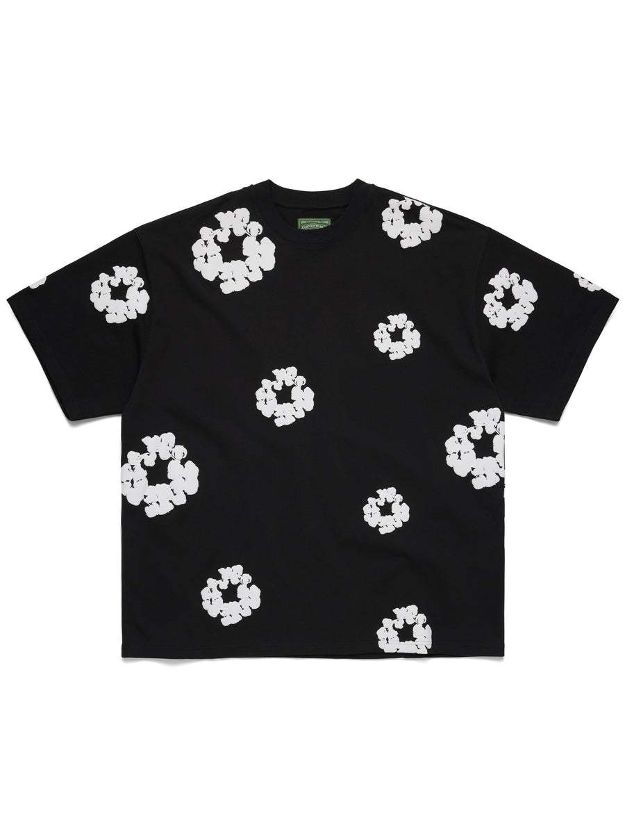 Cotton Wreath 2000s Tee Black – DENIM TEARS