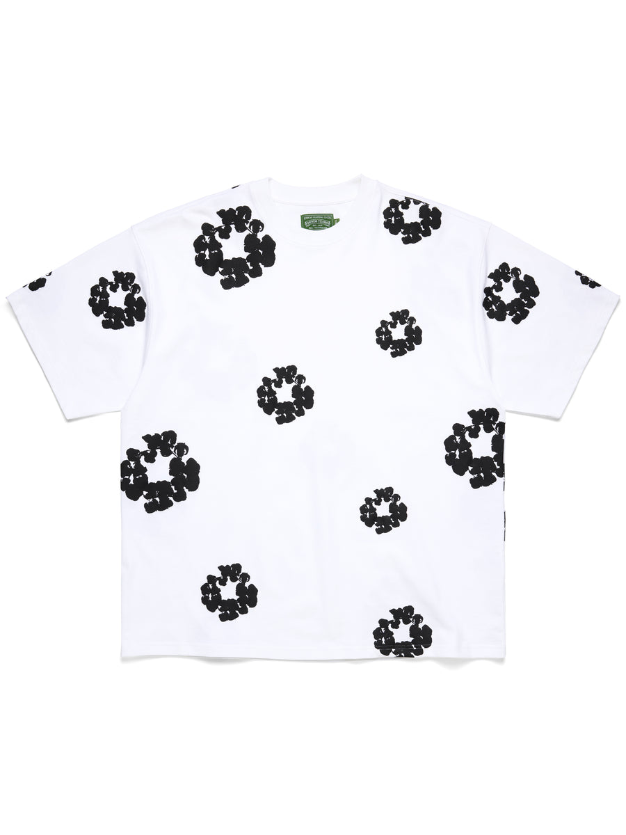 CottonWreathTallTee-White-