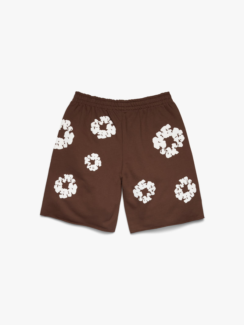 Cotton Wreath Sweatshorts Dark Brown