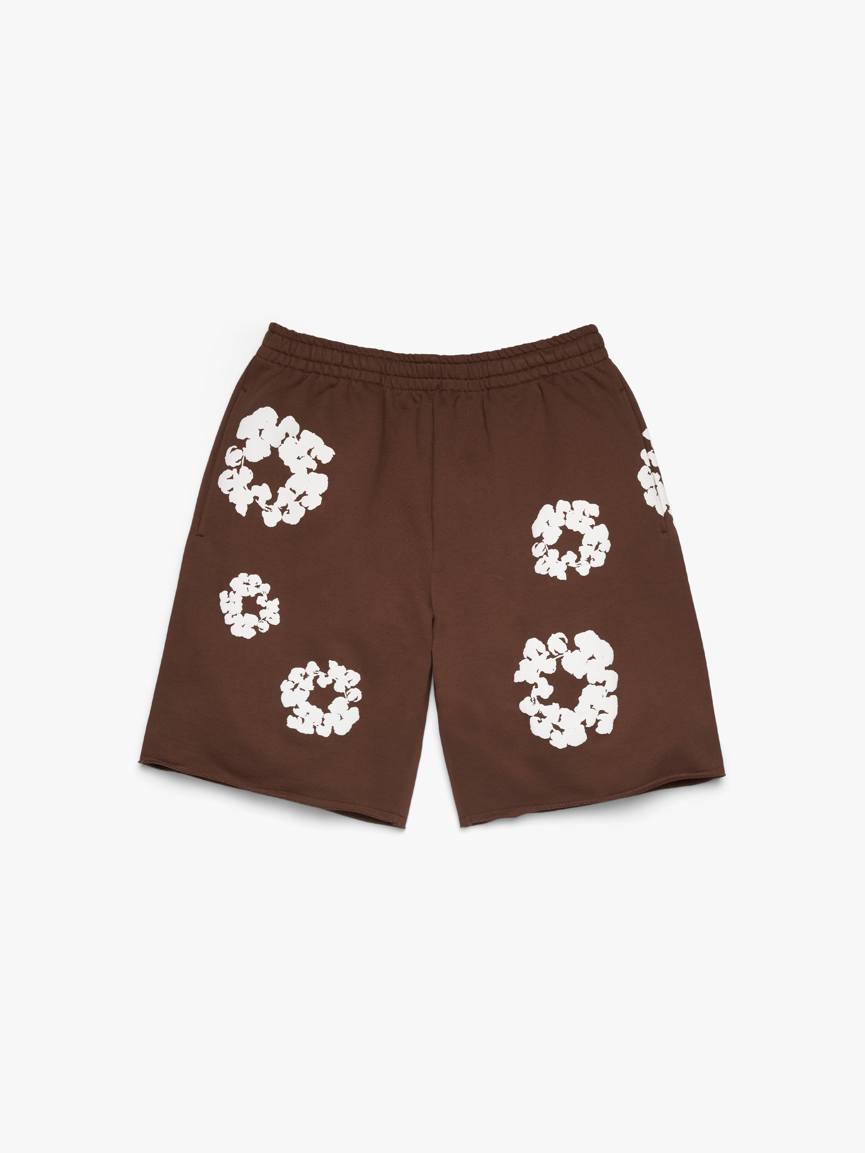 Cotton Wreath Sweatshorts Dark Orange – DENIM TEARS