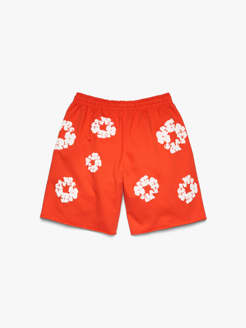 Cotton Wreath Sweatshorts Dark Orange