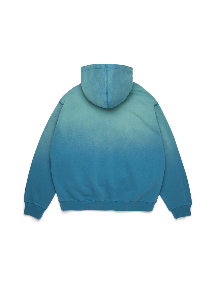 Peace Wreath Knockout Zip Hoodie Blue – DENIM TEARS